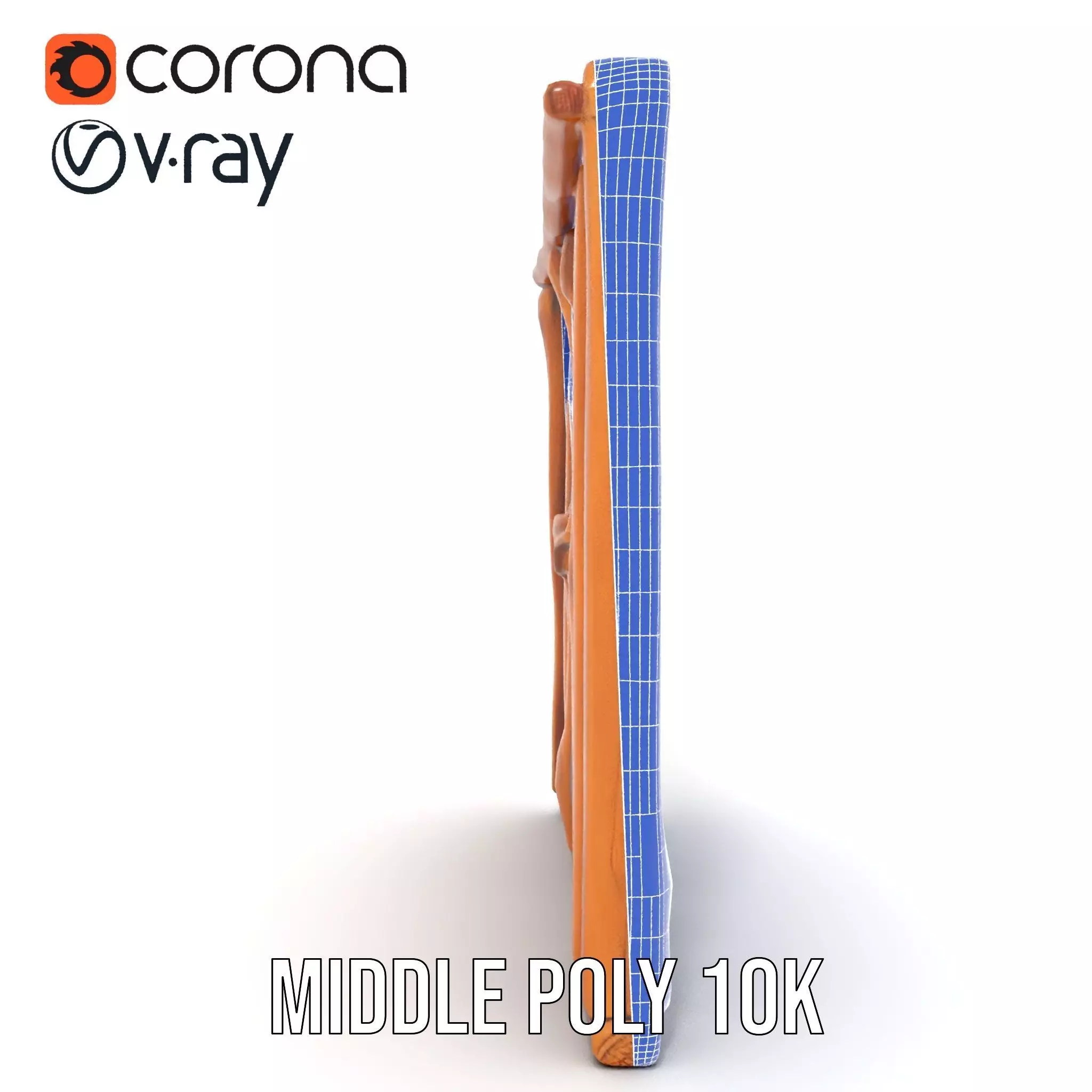 Rustic Wooden Divider model pack Low-poly 3D model_27