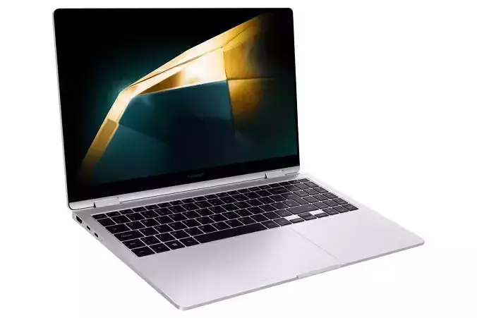 Samsung Galaxy Book 4 360  Silver Low-poly 3D model Samsung Galaxy Book 4 360  Silver Low-poly 3D model