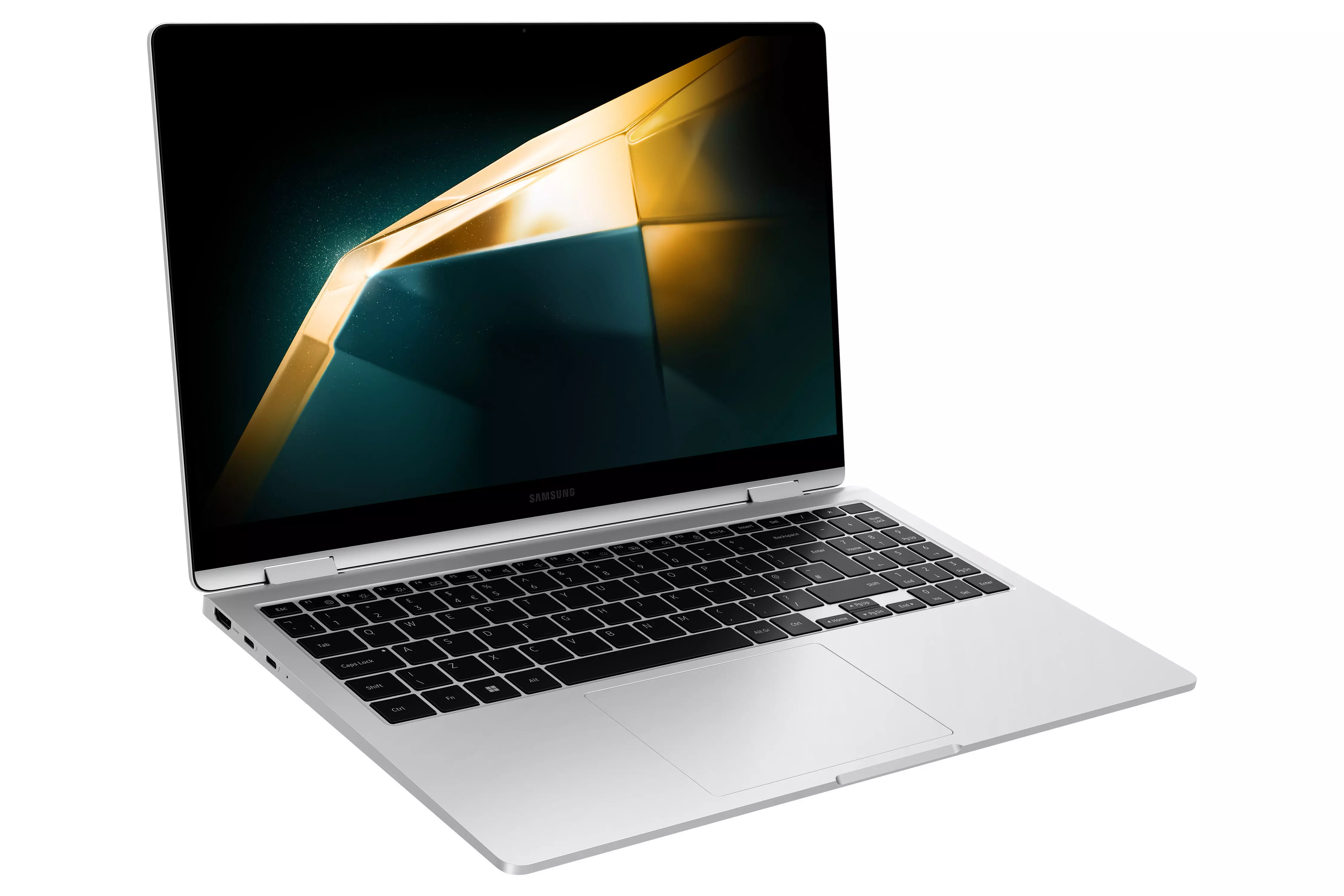 Samsung Galaxy Book 4 360  Silver Low-poly 3D model_0