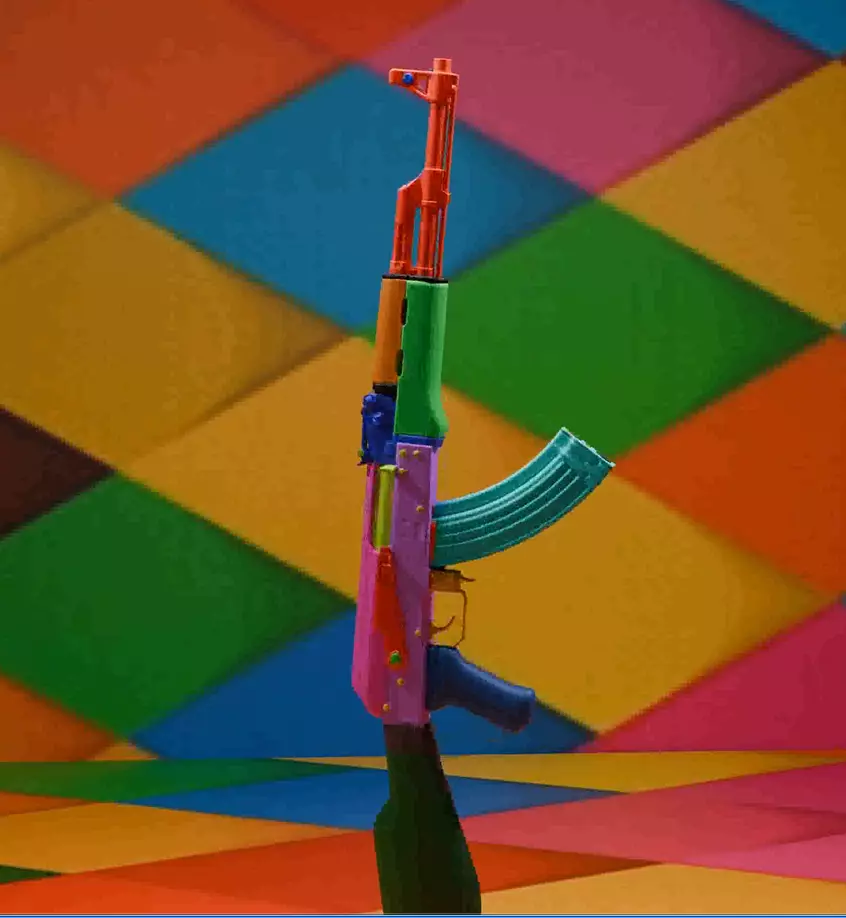 ak47 color Free 3D model