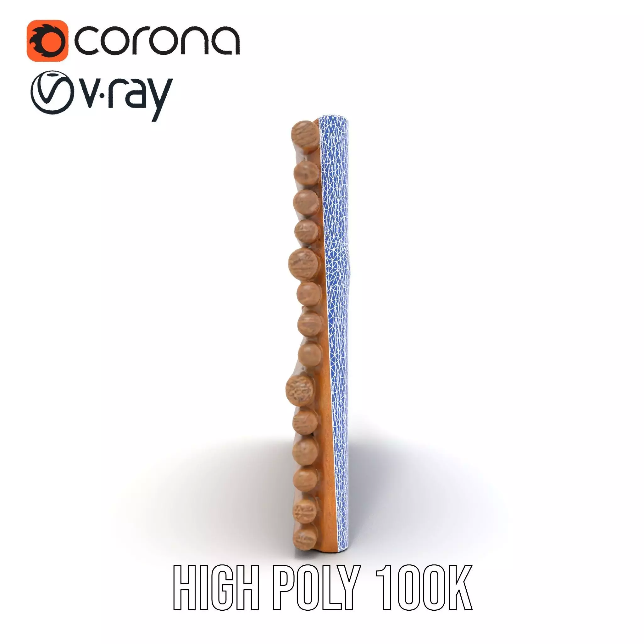 Rustic Wooden Fence model pack Low-poly 3D model_25