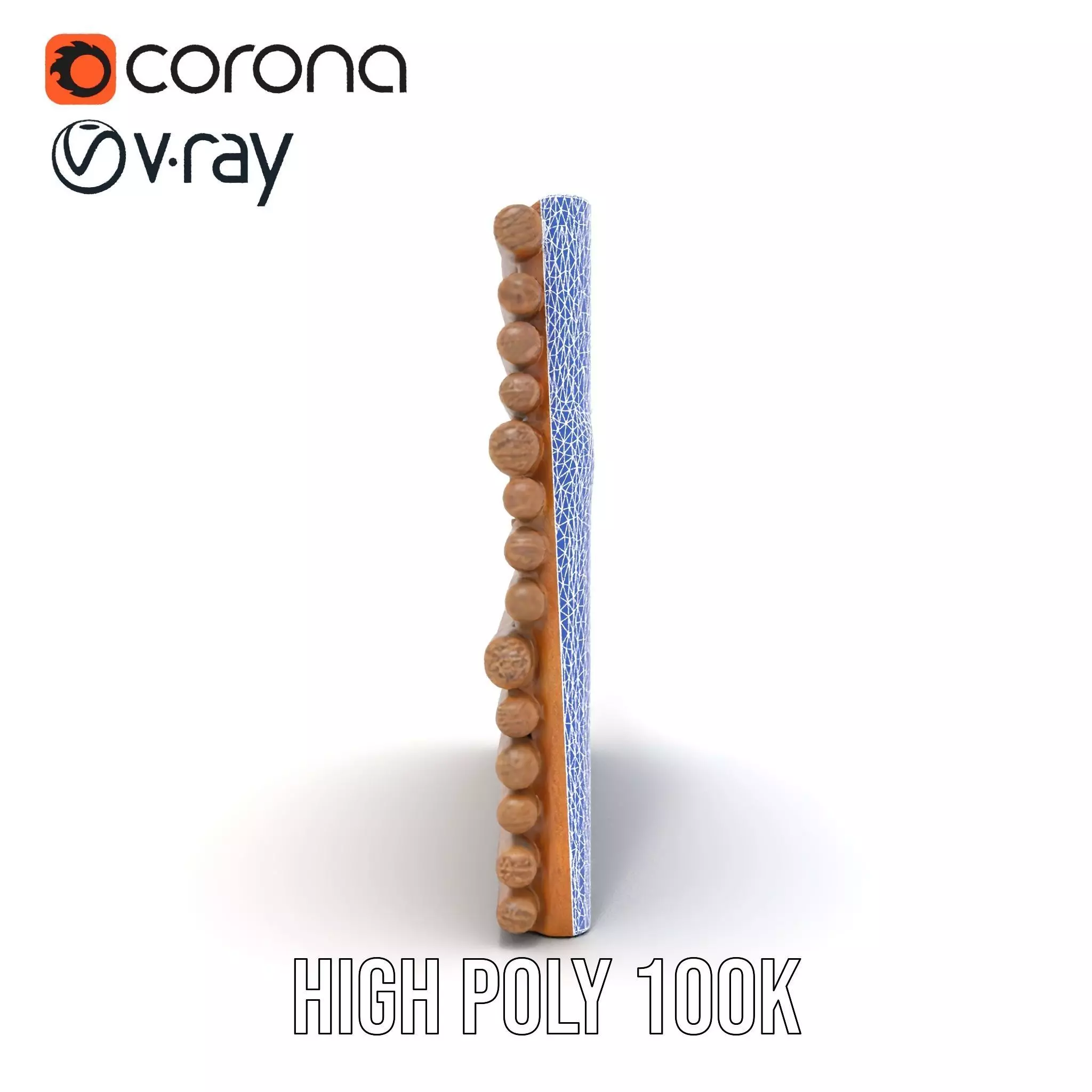 Rustic Wooden Fence model pack Low-poly 3D model_27