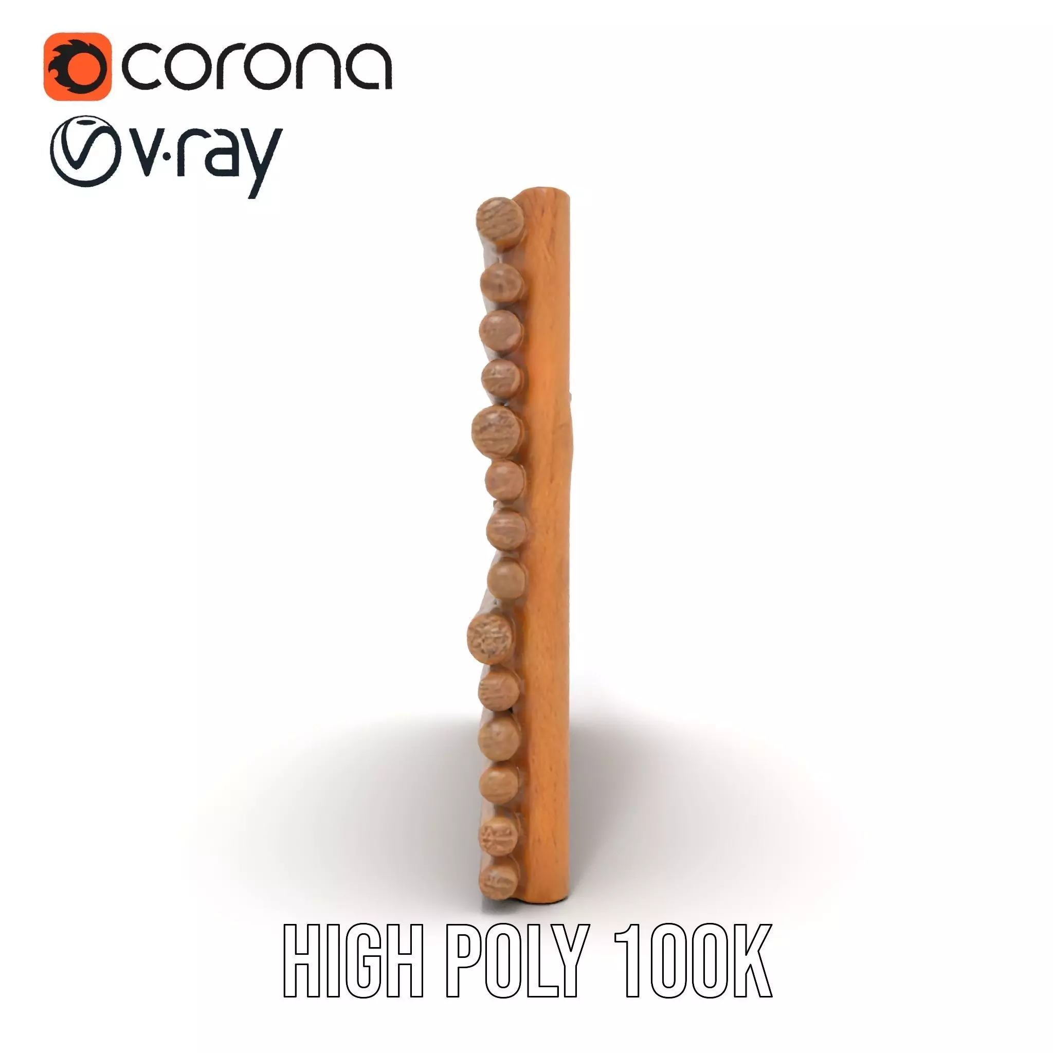 Rustic Wooden Fence model pack Low-poly 3D model_20