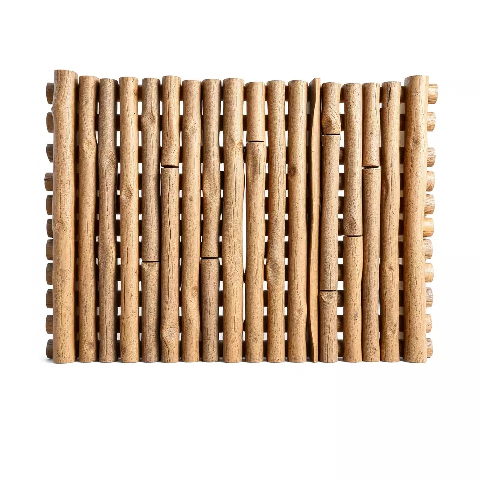 Rustic Wooden Fence model pack Low-poly 3D model_2