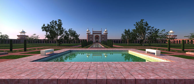 The Taj Mahal 3D model 2