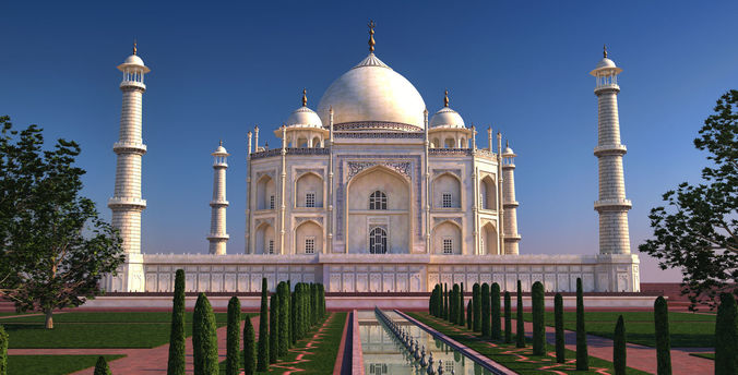 The Taj Mahal 3D model 3