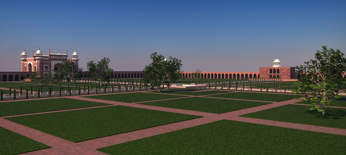 The Taj Mahal 3D model 7
