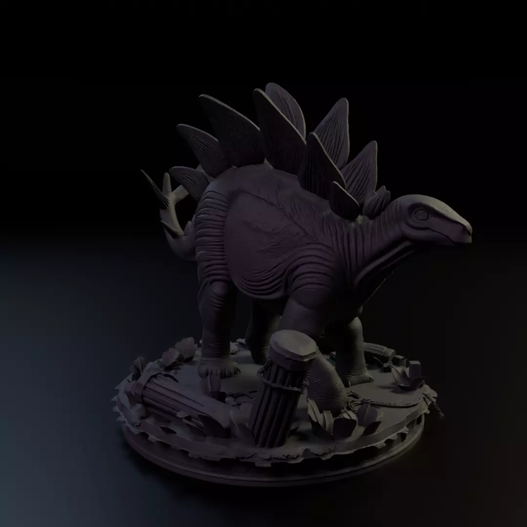 Stegosaurus 3D print model_14