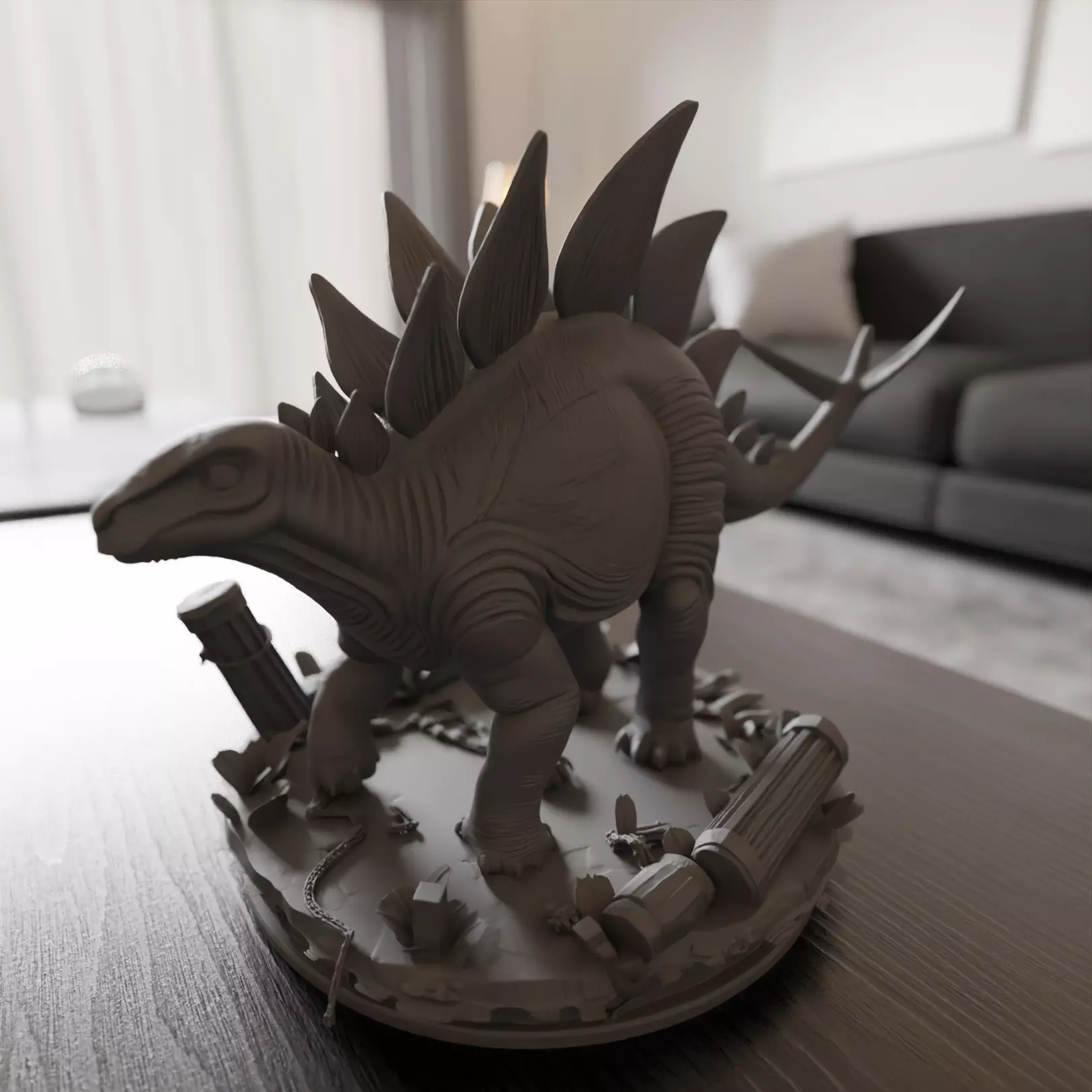 Stegosaurus 3D print model_0