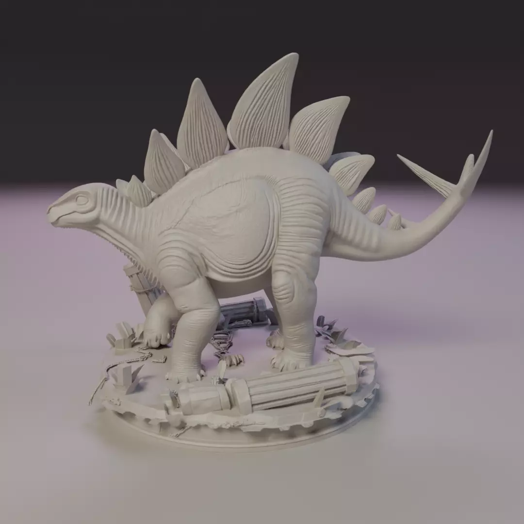 Stegosaurus 3D print model_15
