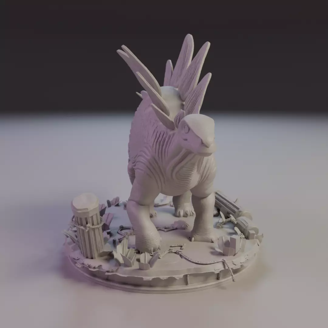 Stegosaurus 3D print model_1