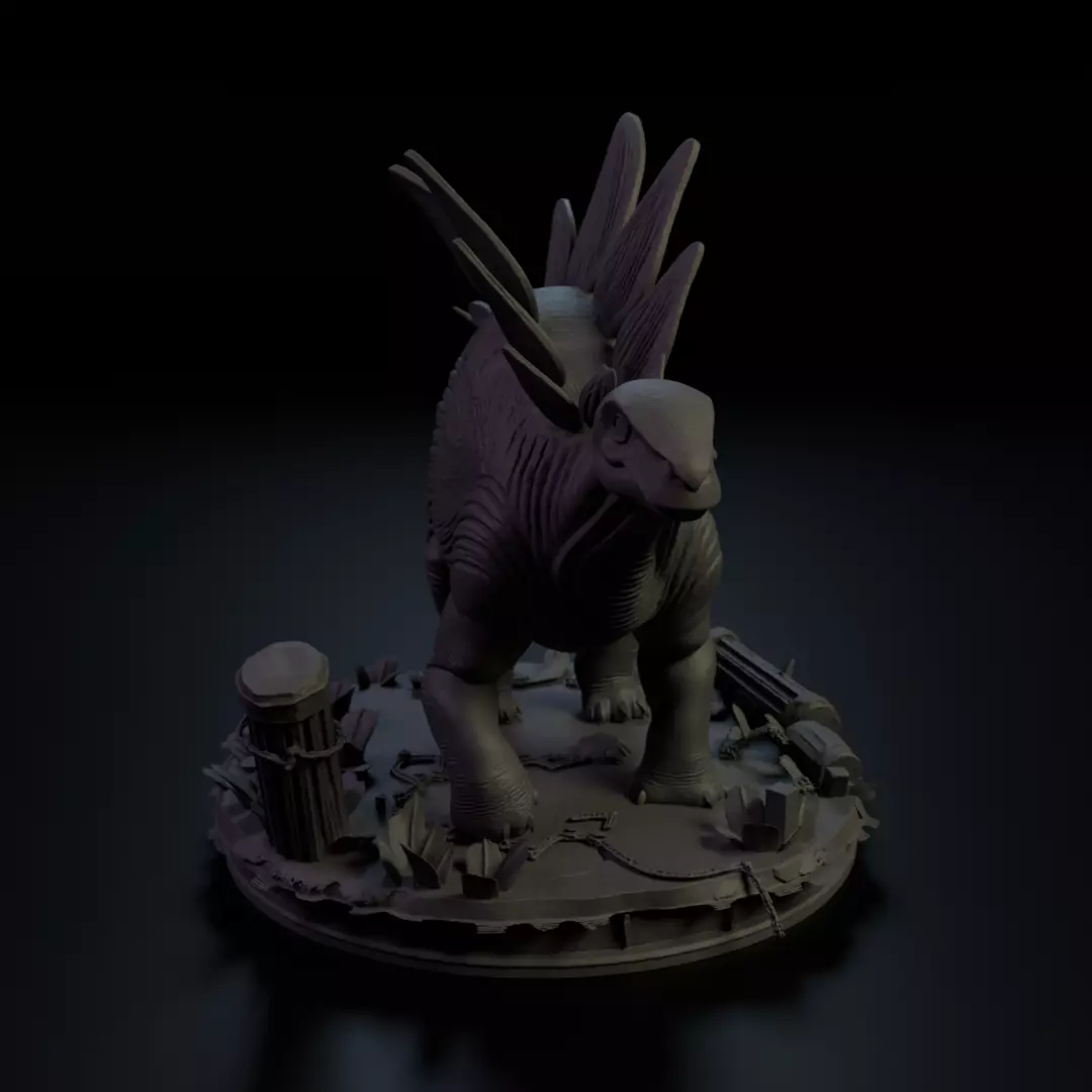 Stegosaurus 3D print model_2