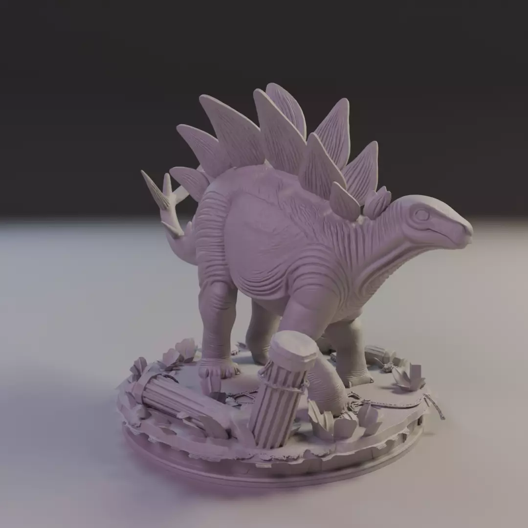 Stegosaurus 3D print model_13