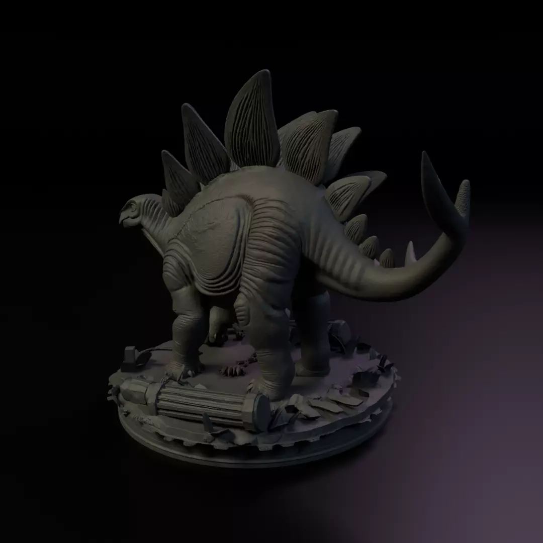 Stegosaurus 3D print model_10