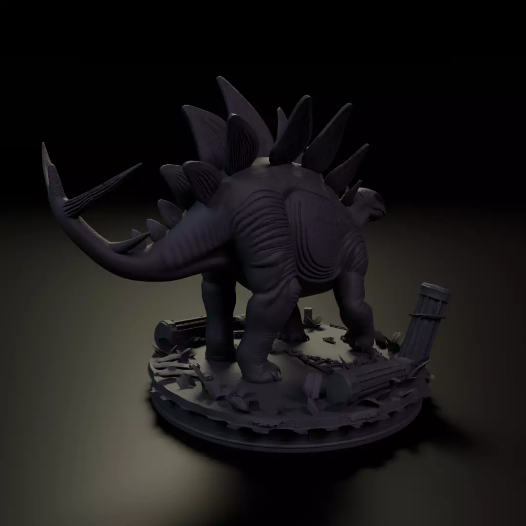 Stegosaurus 3D print model_8