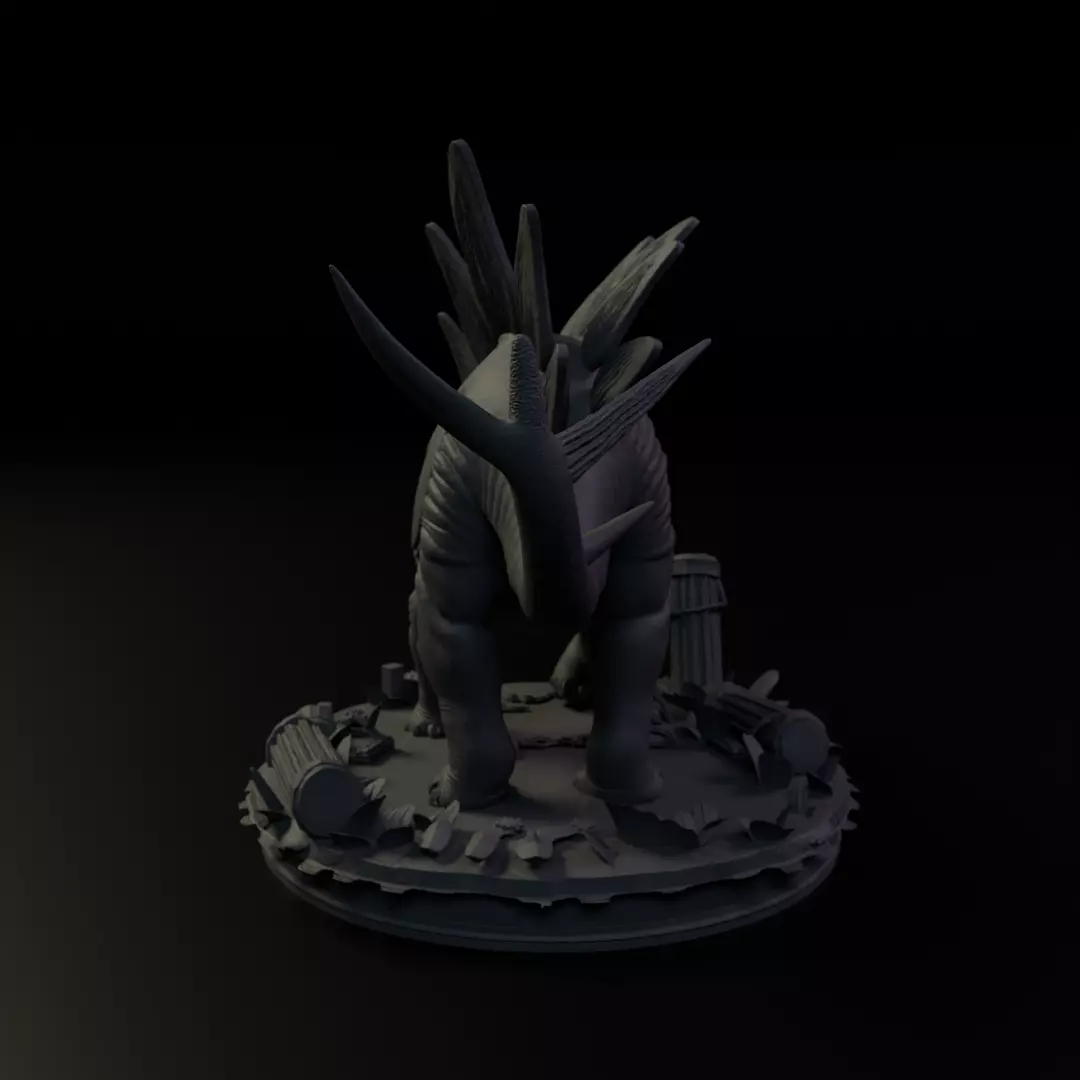 Stegosaurus 3D print model_4