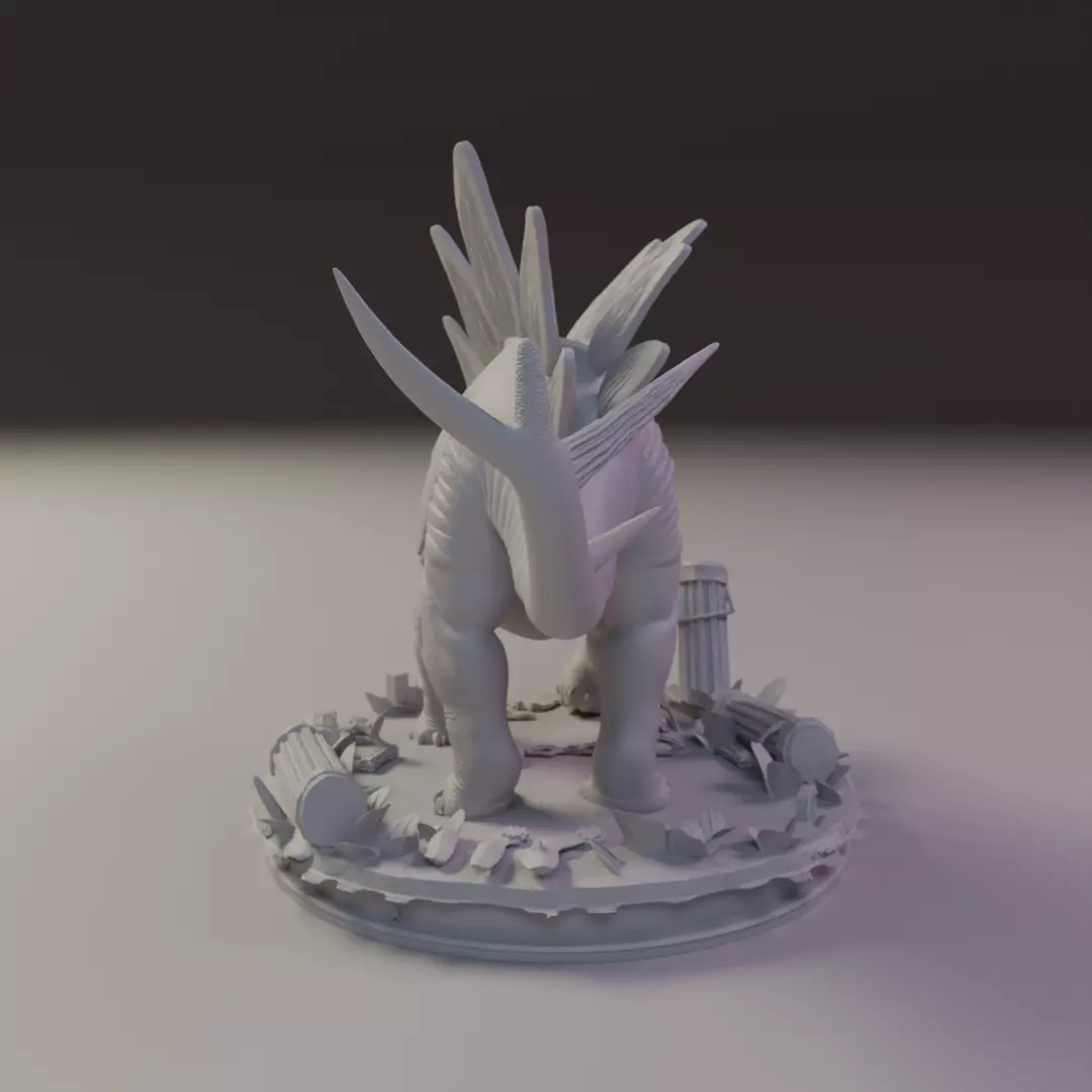 Stegosaurus 3D print model_3