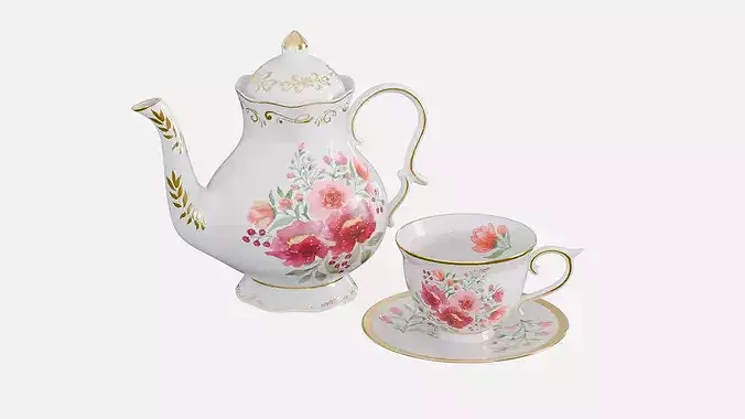 Vintage Porcelain Teaset