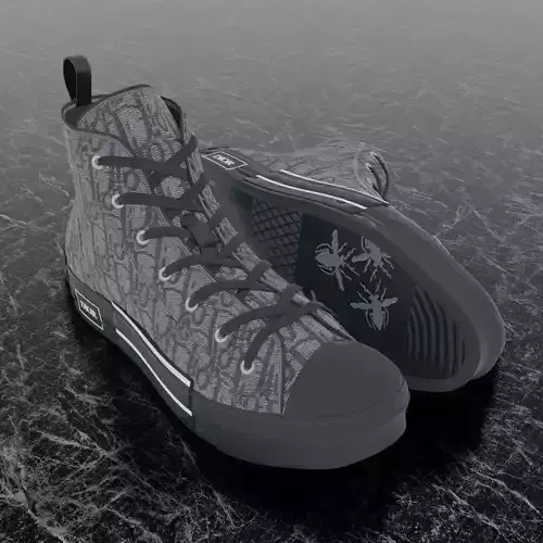 CHRISTIAN DIOR B23 LEAGUE OBLIQUE HIGH 3D SHOES