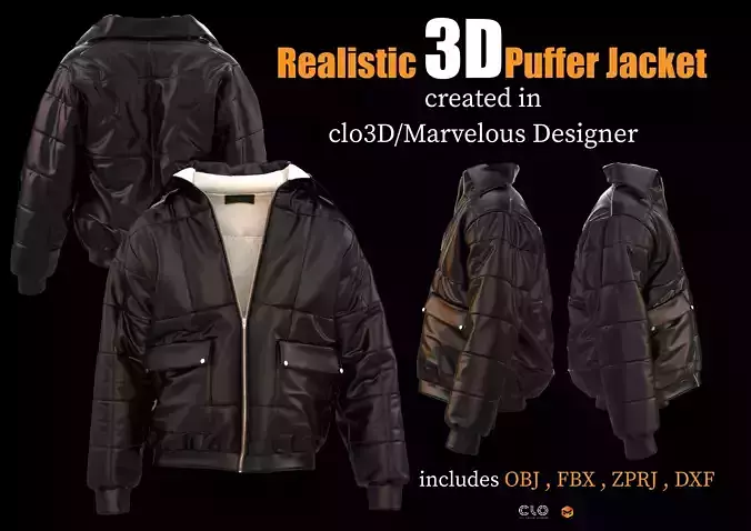 3D Puffer Jacket