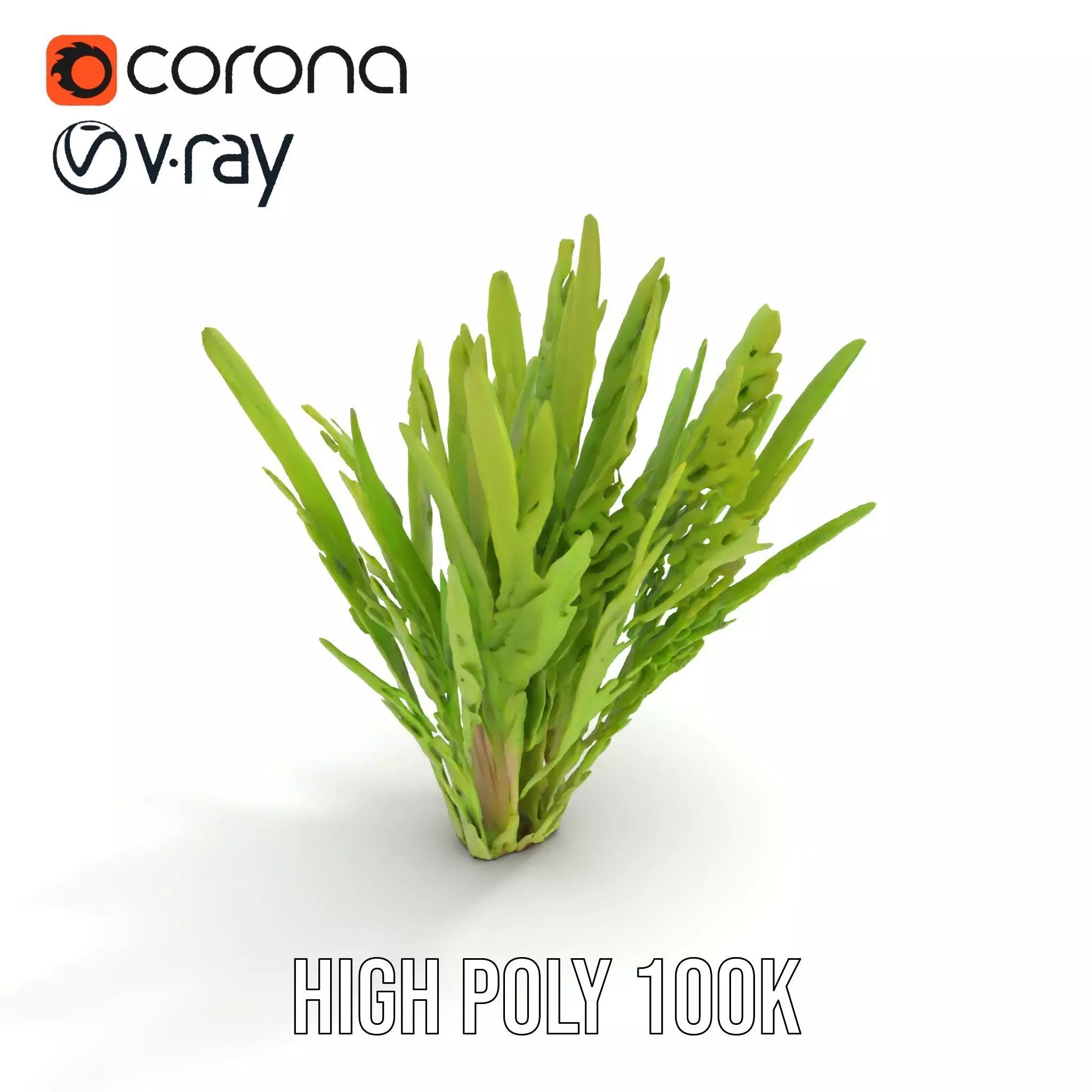 Vibrant Grass model pack Low-poly 3D model_7