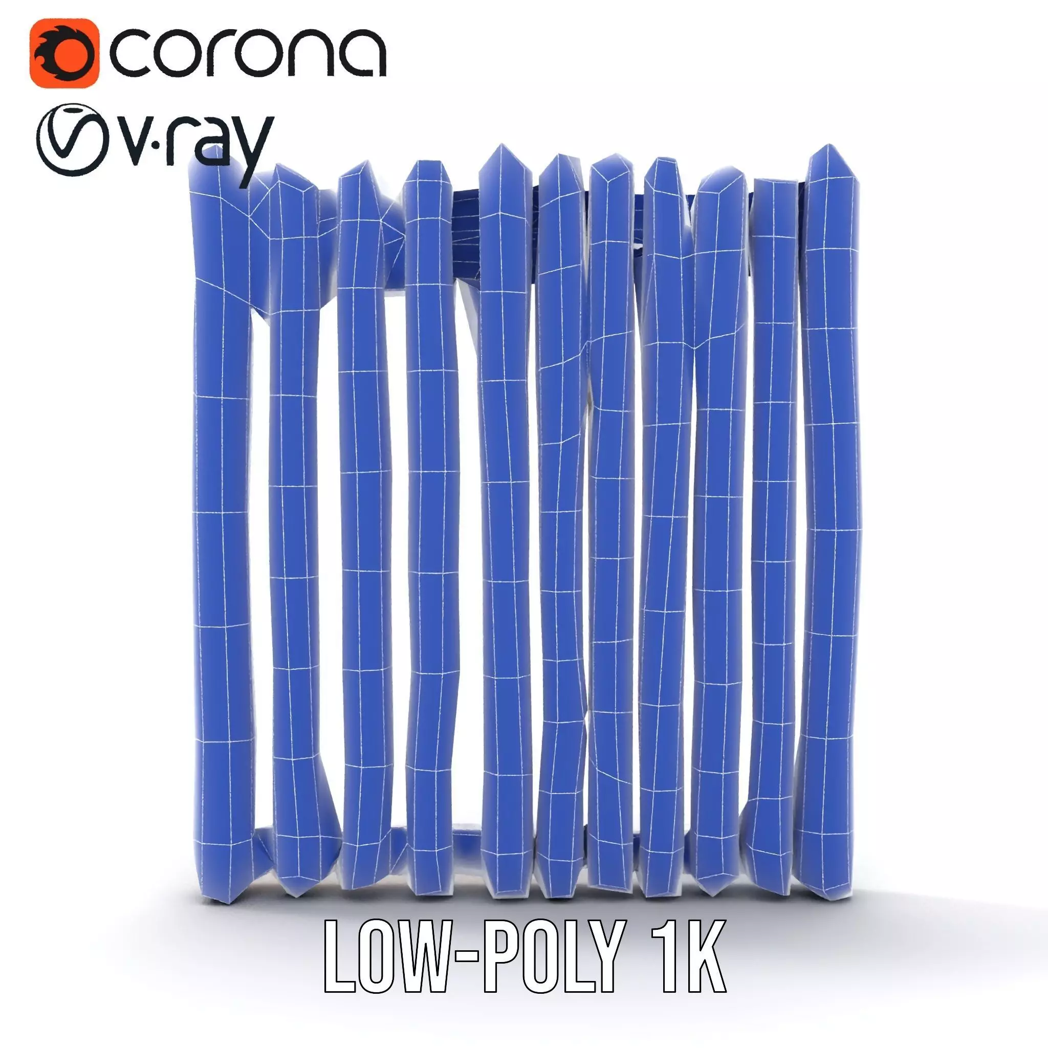 Natural Oak Slats model pack Low-poly 3D model_27