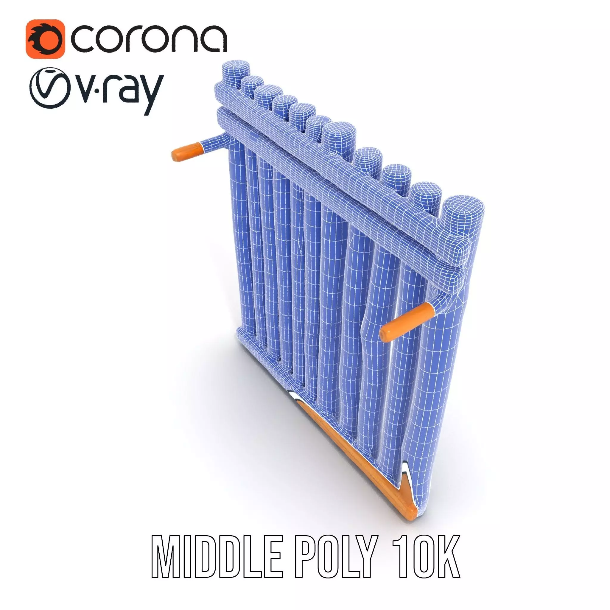 Natural Oak Slats model pack Low-poly 3D model_18