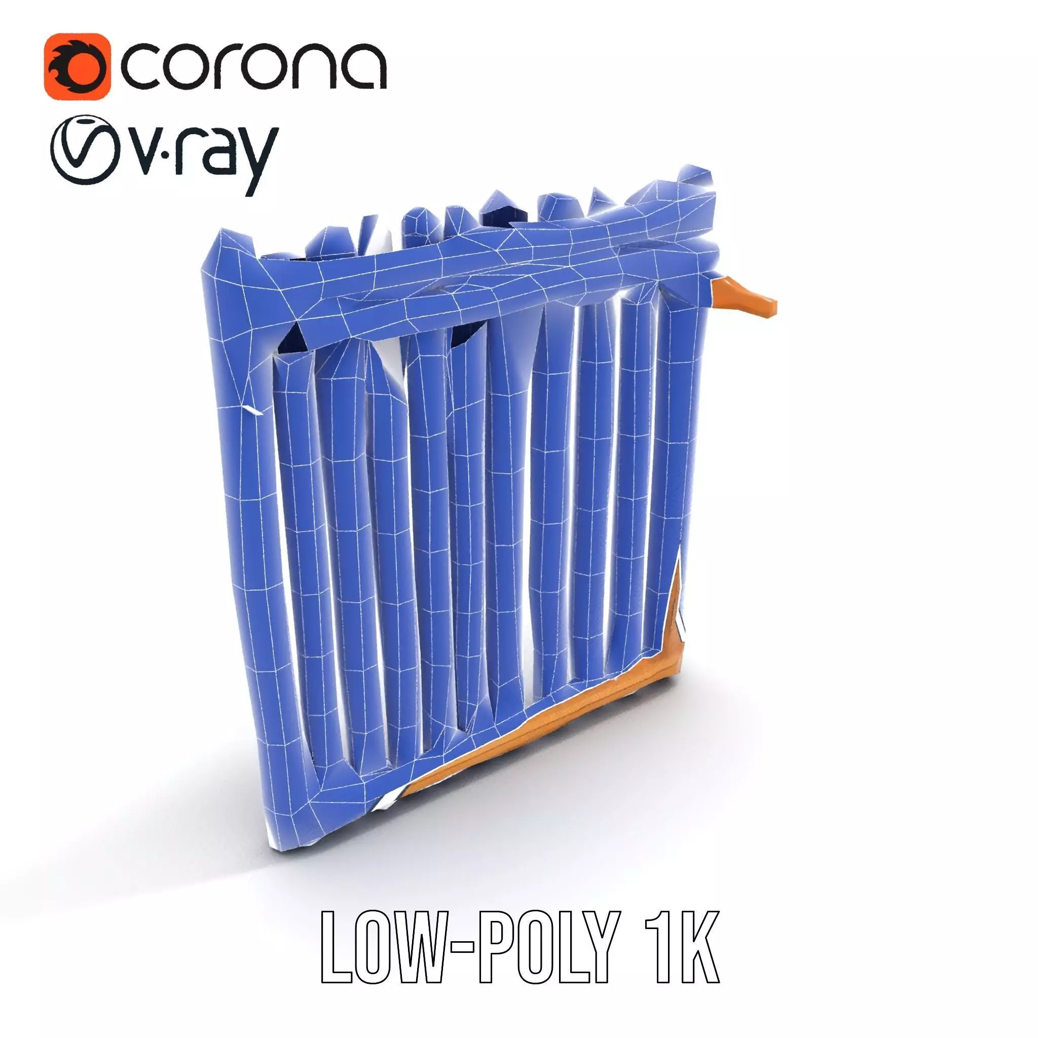 Natural Oak Slats model pack Low-poly 3D model_30