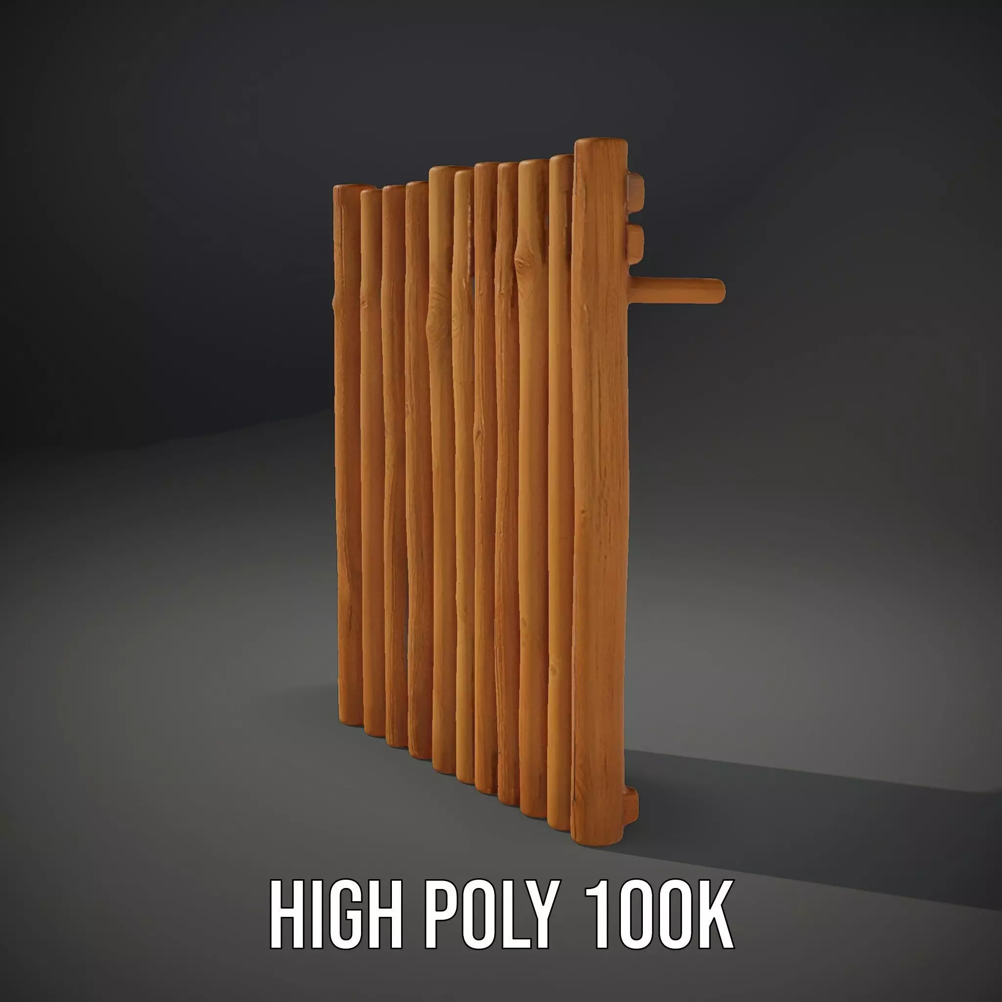 Natural Oak Slats model pack Low-poly 3D model_10