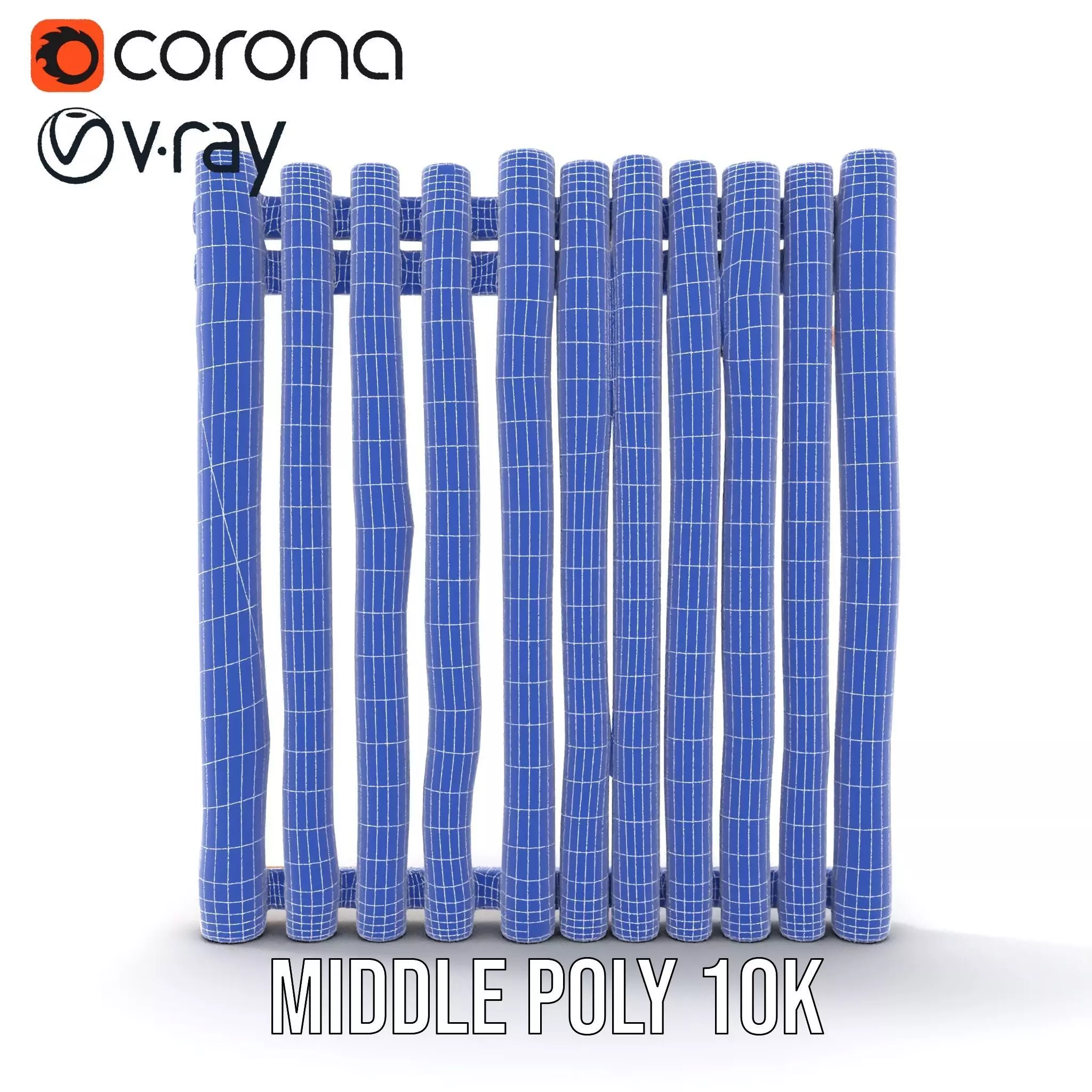 Natural Oak Slats model pack Low-poly 3D model_26