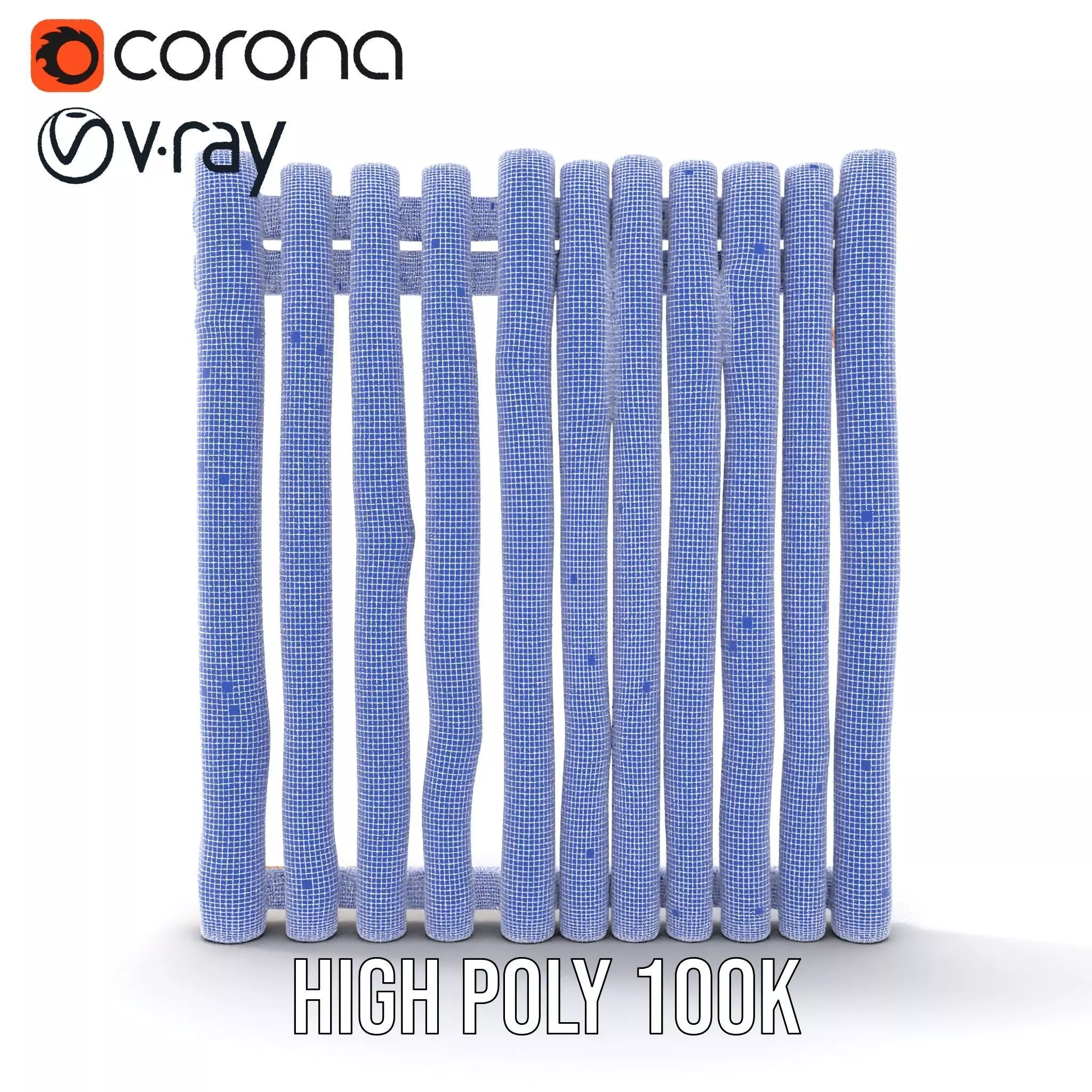 Natural Oak Slats model pack Low-poly 3D model_34