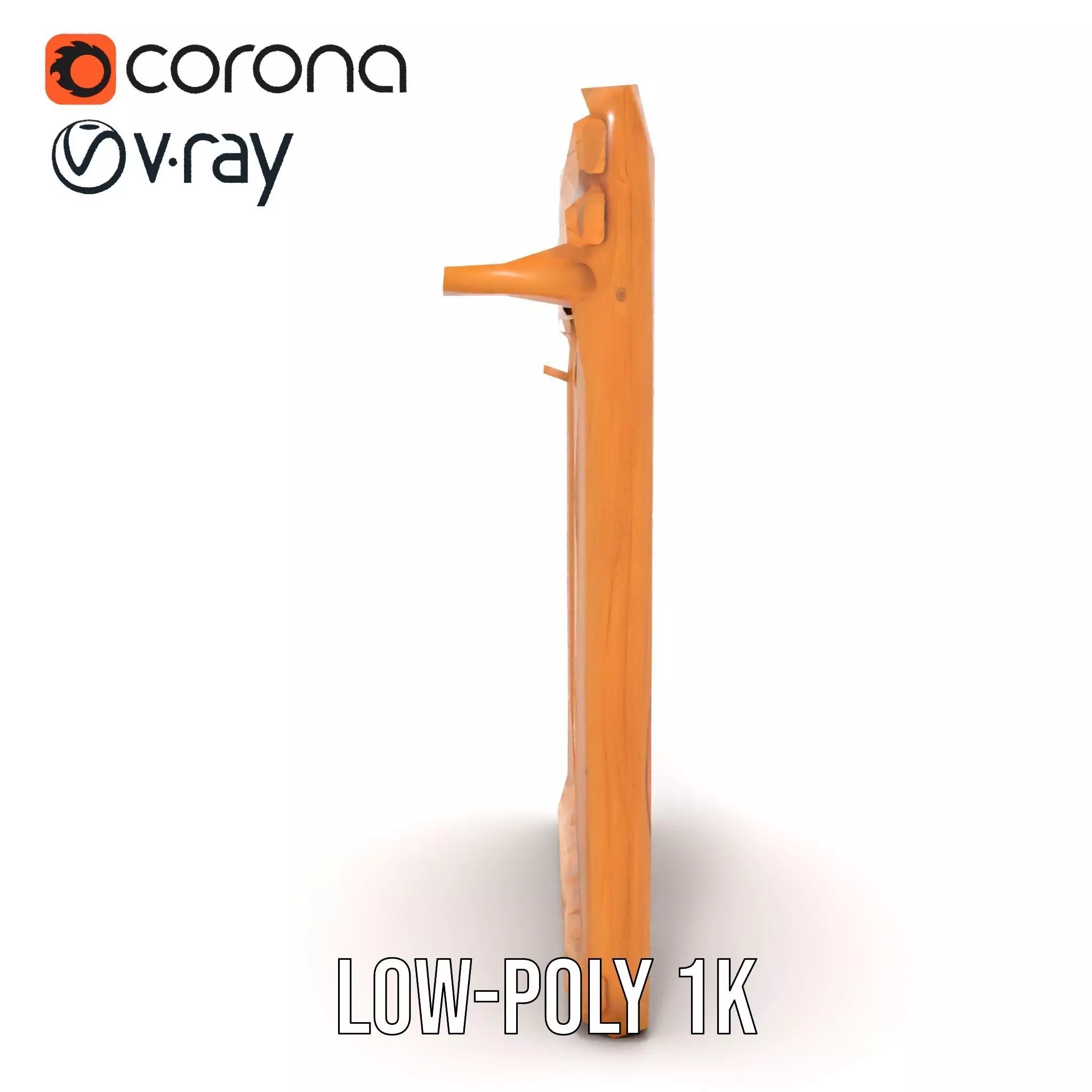 Natural Oak Slats model pack Low-poly 3D model_16