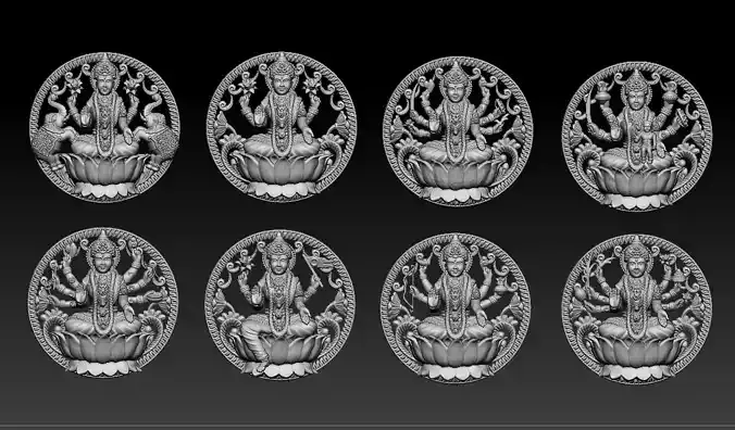 AshtaLaxmi - 8 Laxmi 3D print model