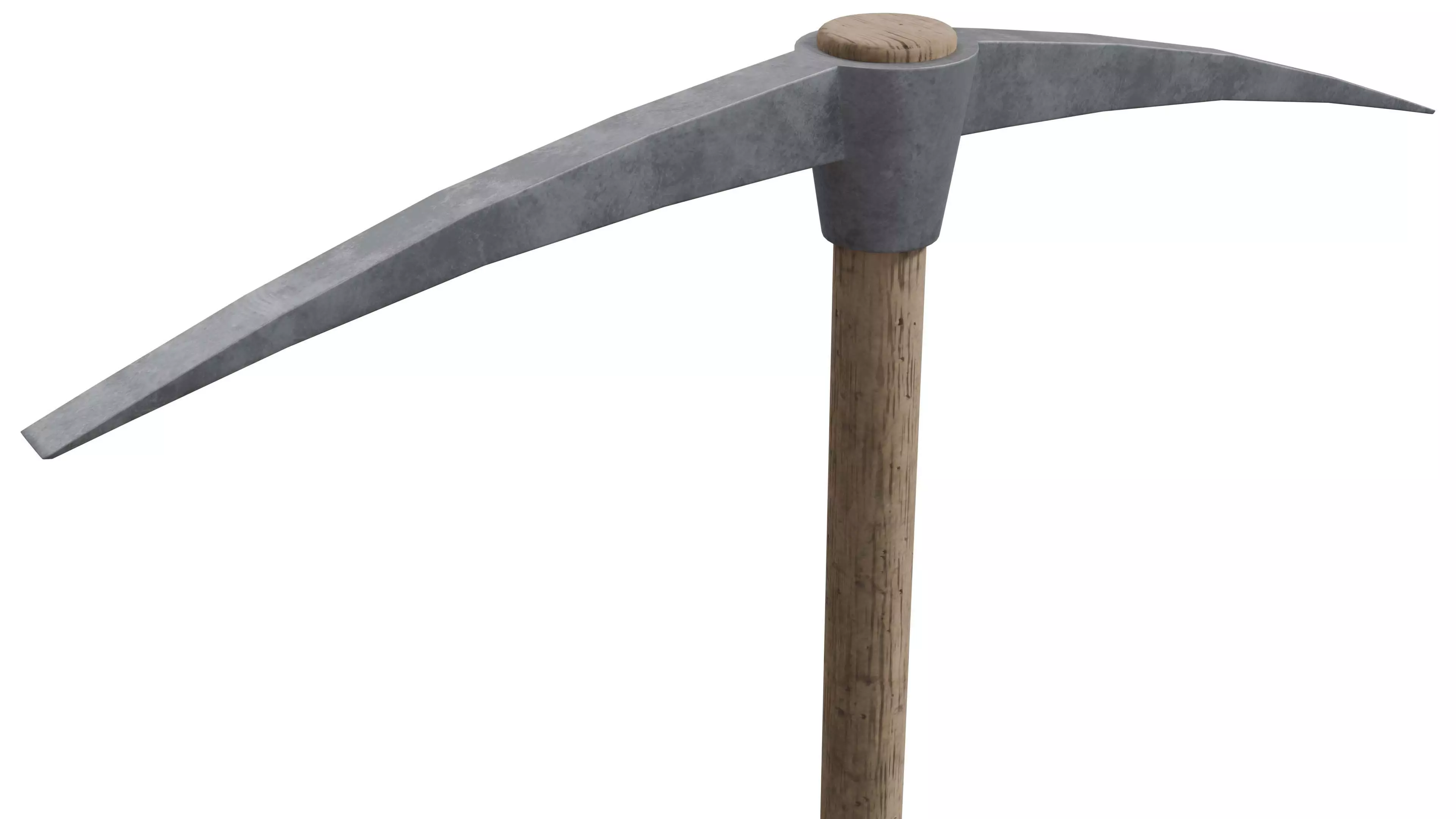 Pickaxe Low-poly 3D model_3