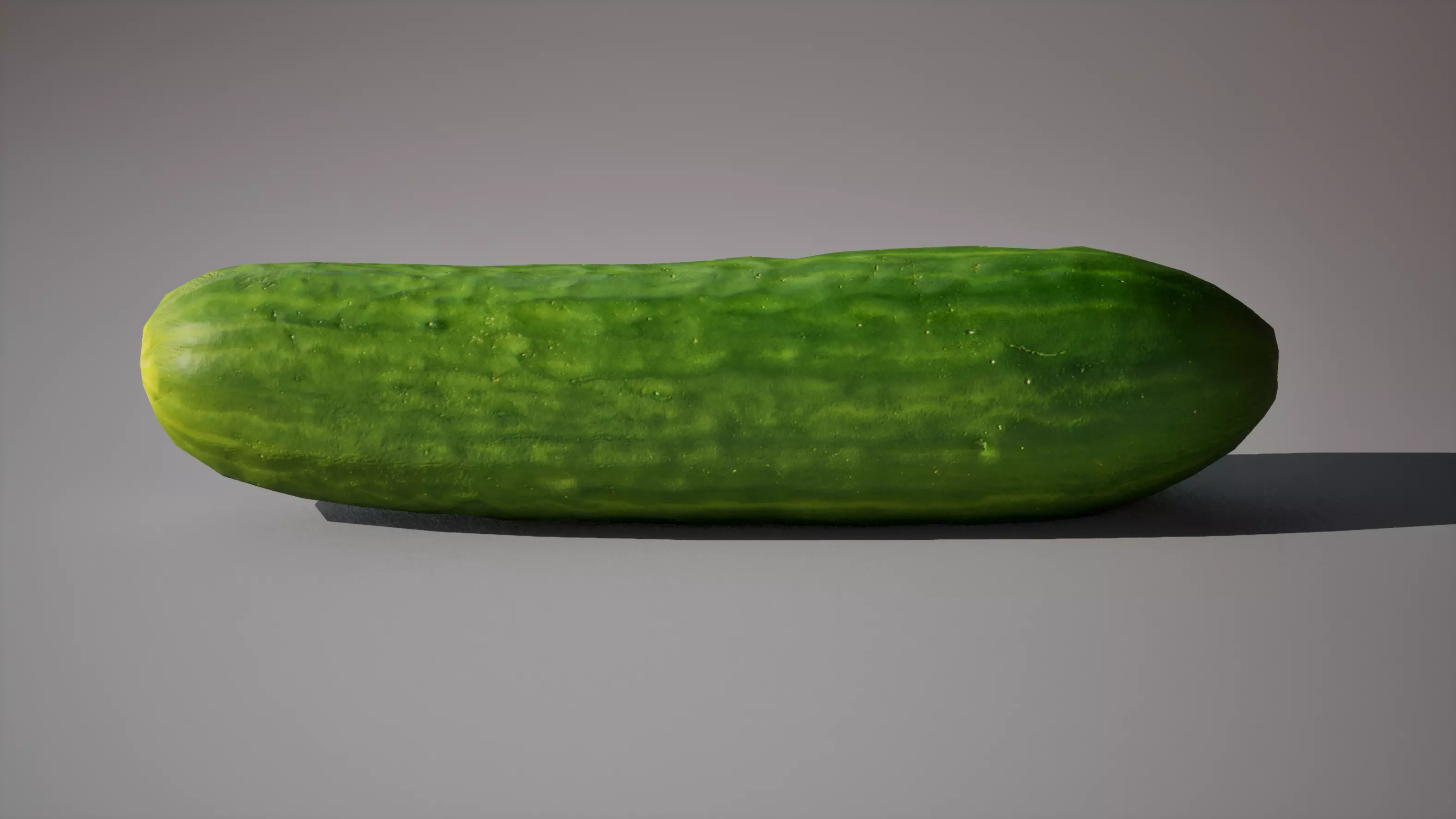 Cucumber 1K triangles 4K PBR textures Low-poly 3D model_2