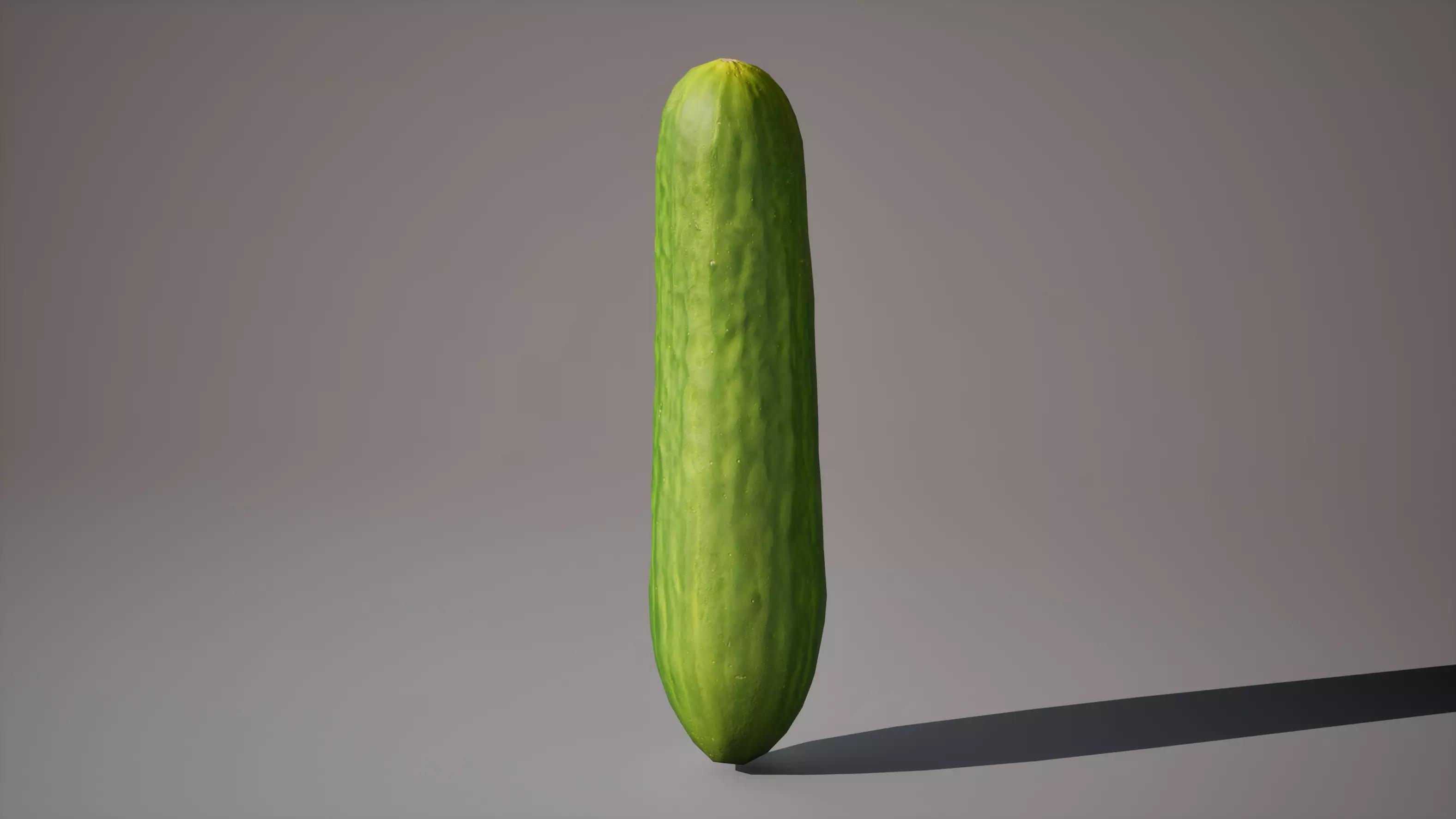 Cucumber 1K triangles 4K PBR textures Low-poly 3D model_5