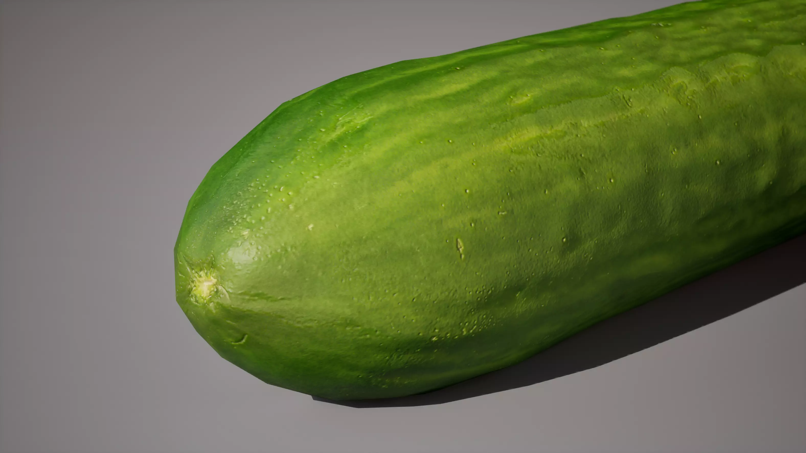 Cucumber 1K triangles 4K PBR textures Low-poly 3D model_4