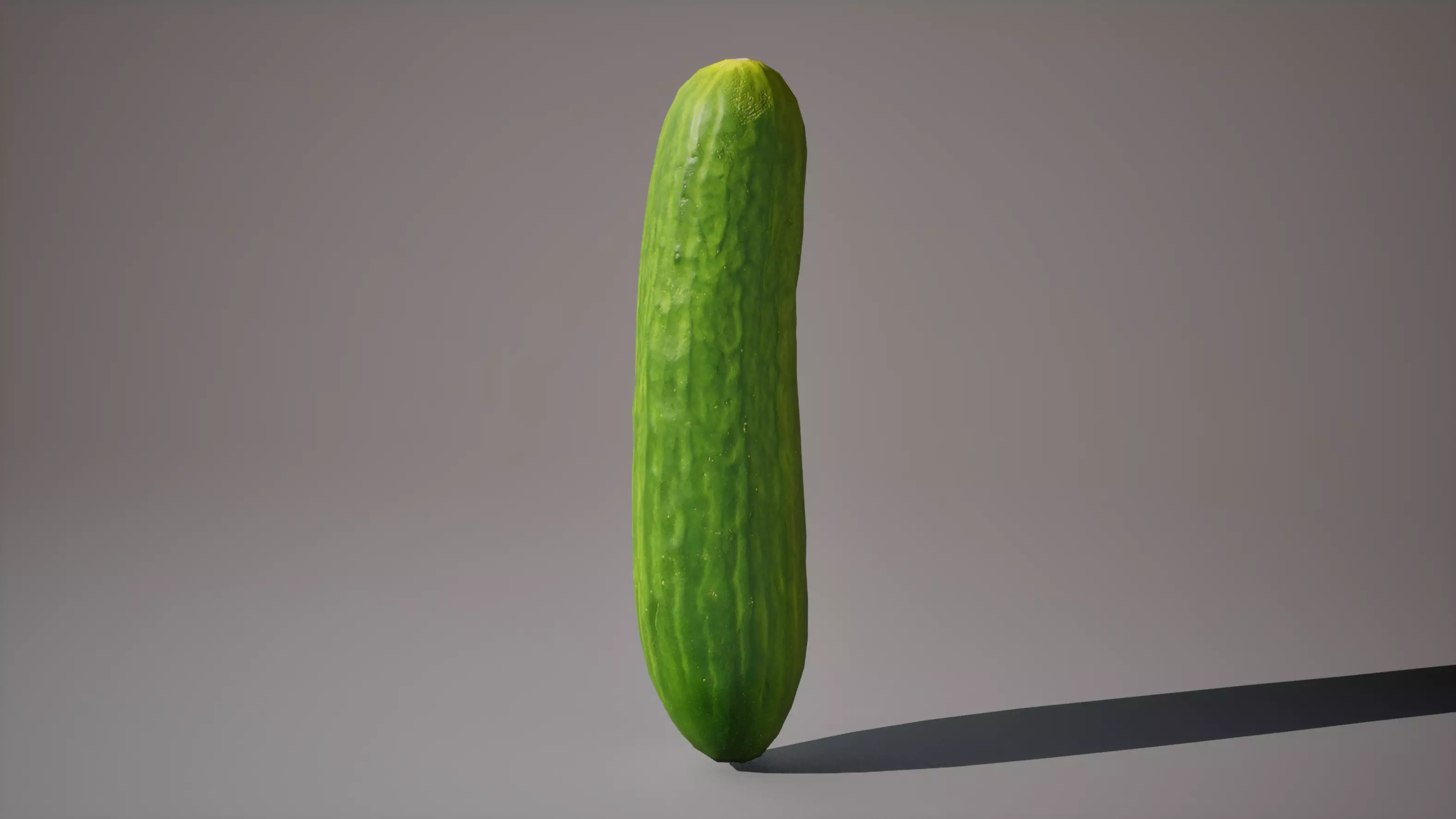 Cucumber 1K triangles 4K PBR textures Low-poly 3D model_8