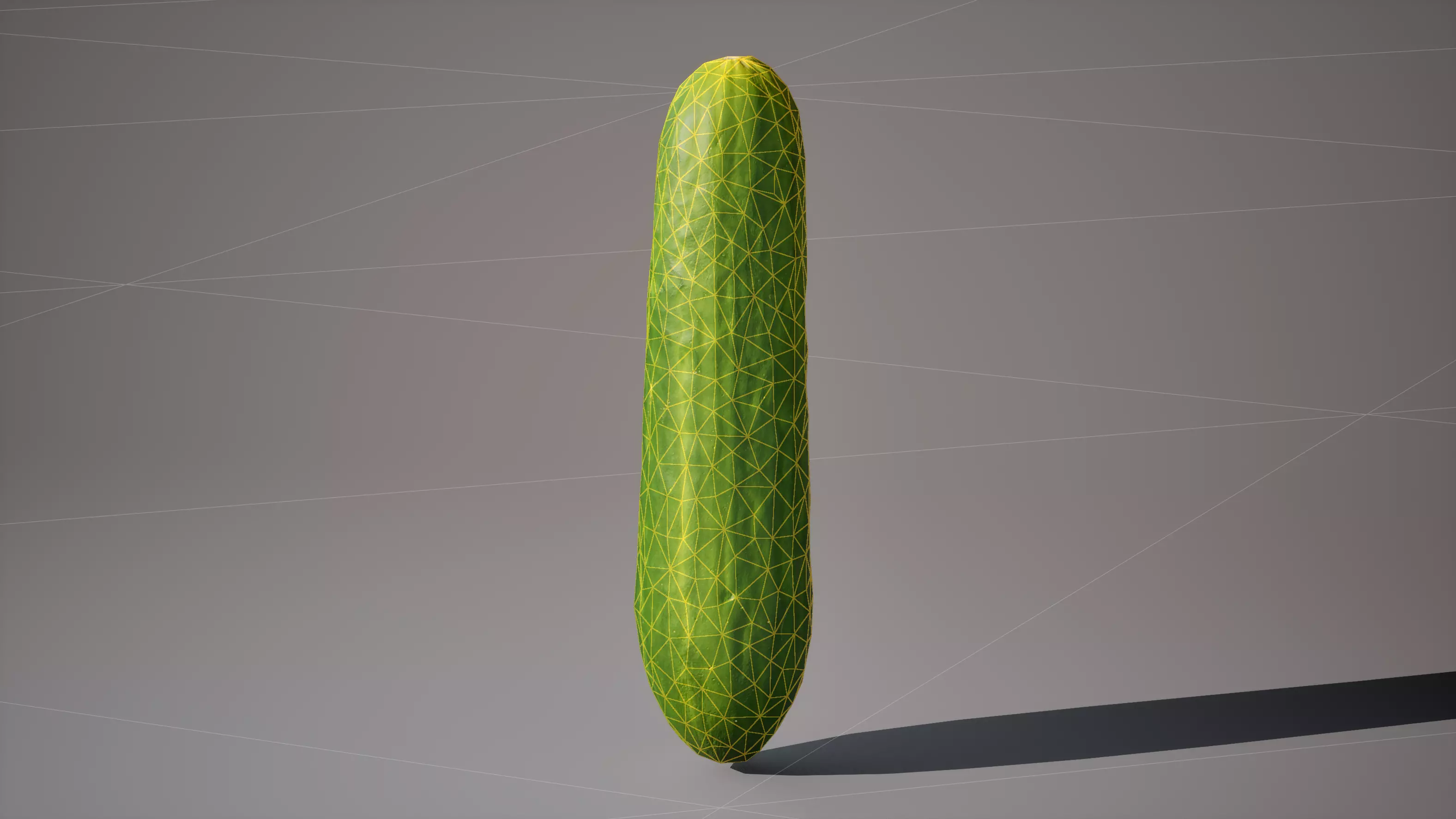 Cucumber 1K triangles 4K PBR textures Low-poly 3D model_17