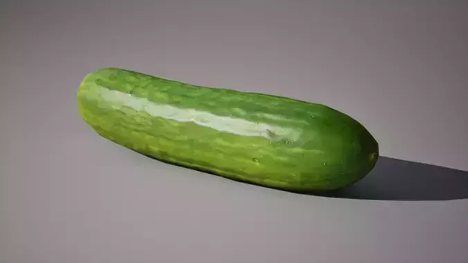 Cucumber 1K triangles 4K PBR textures