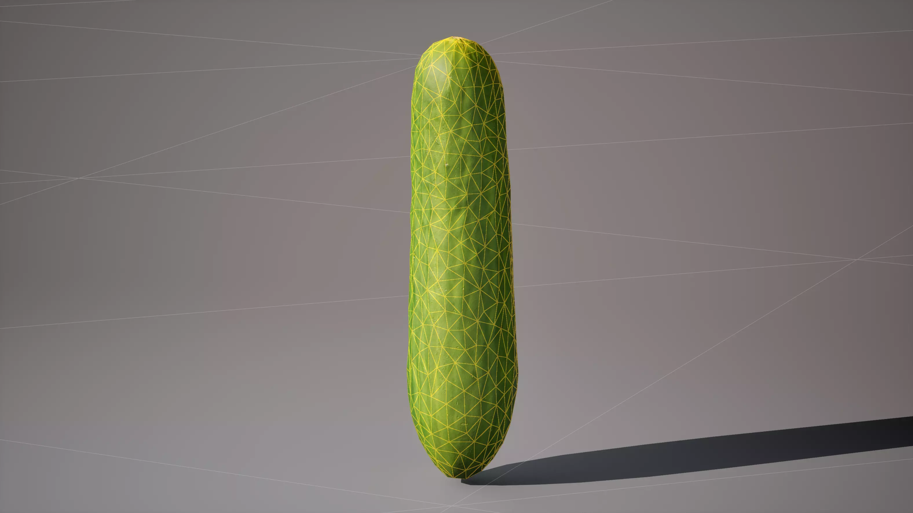 Cucumber 1K triangles 4K PBR textures Low-poly 3D model_15