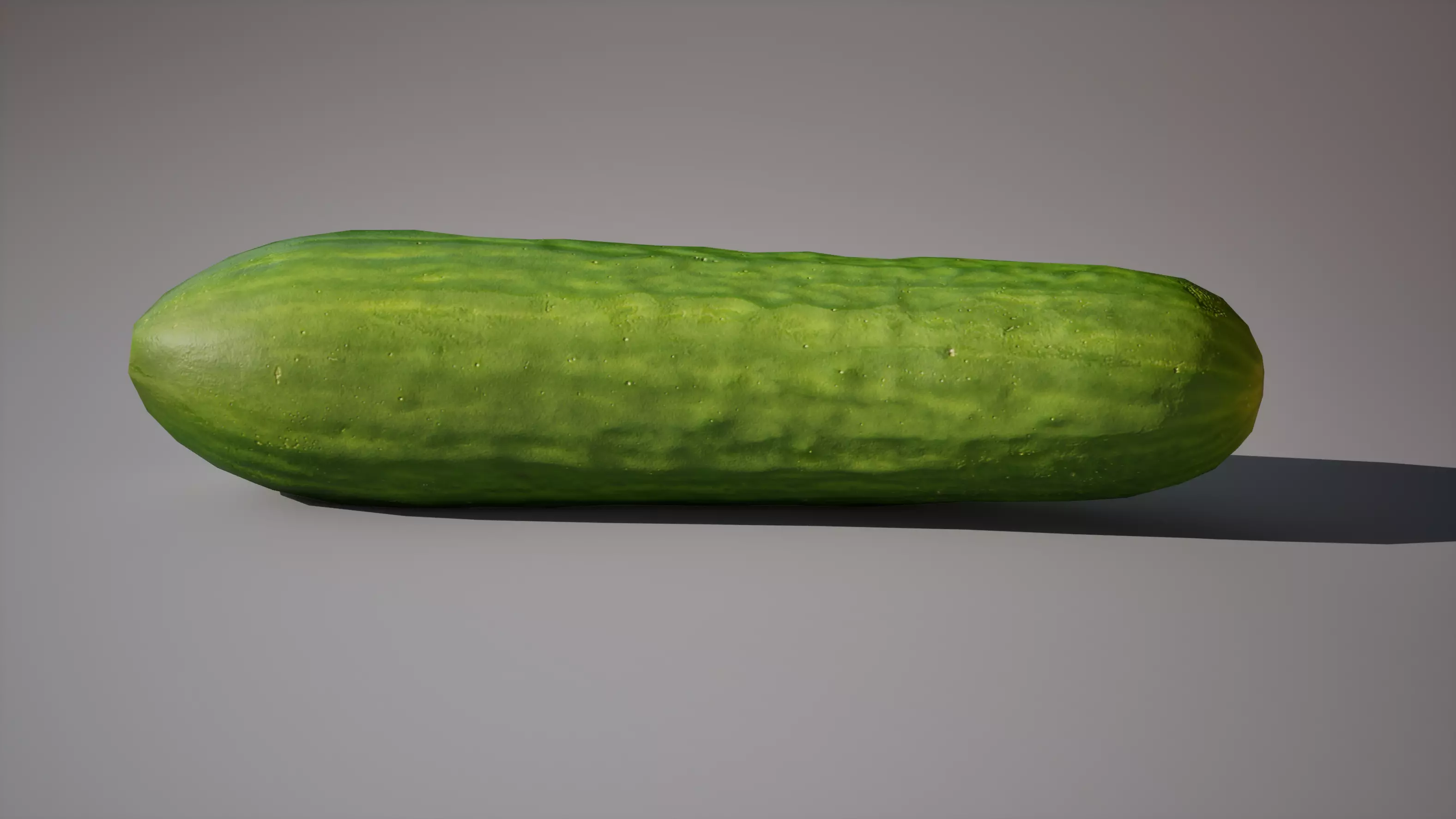 Cucumber 1K triangles 4K PBR textures Low-poly 3D model_1