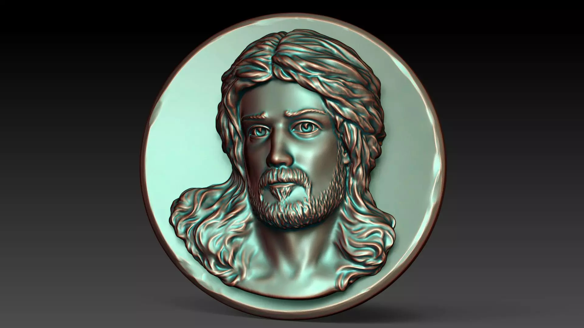 Jesus Christ 3D Wall Sculpture Religious Bas Relief Decor 3D print model_9