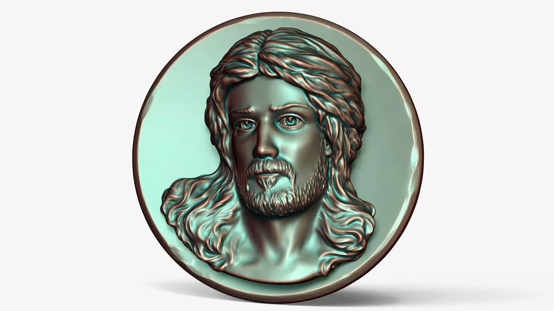 Jesus Christ 3D Wall Sculpture Religious Bas Relief Decor 3D print model_4