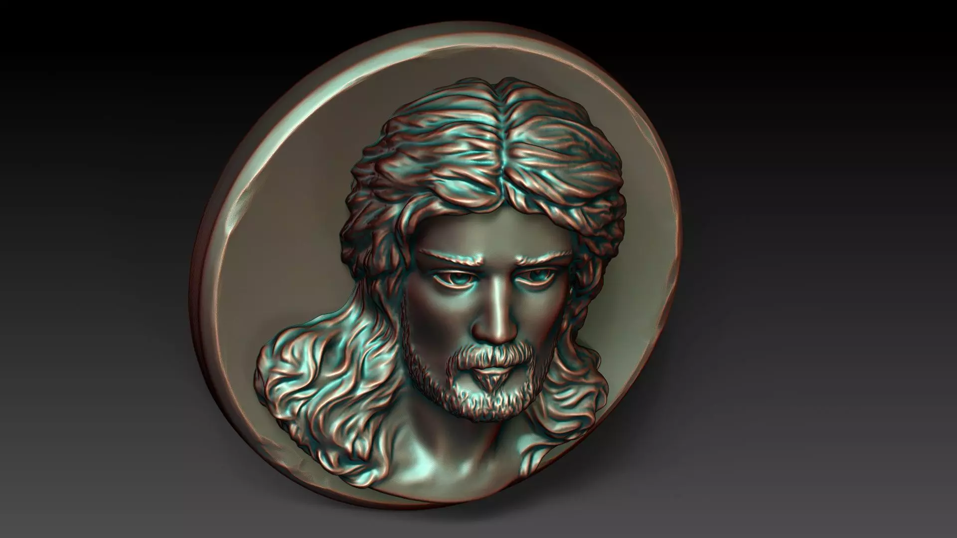 Jesus Christ 3D Wall Sculpture Religious Bas Relief Decor 3D print model_12
