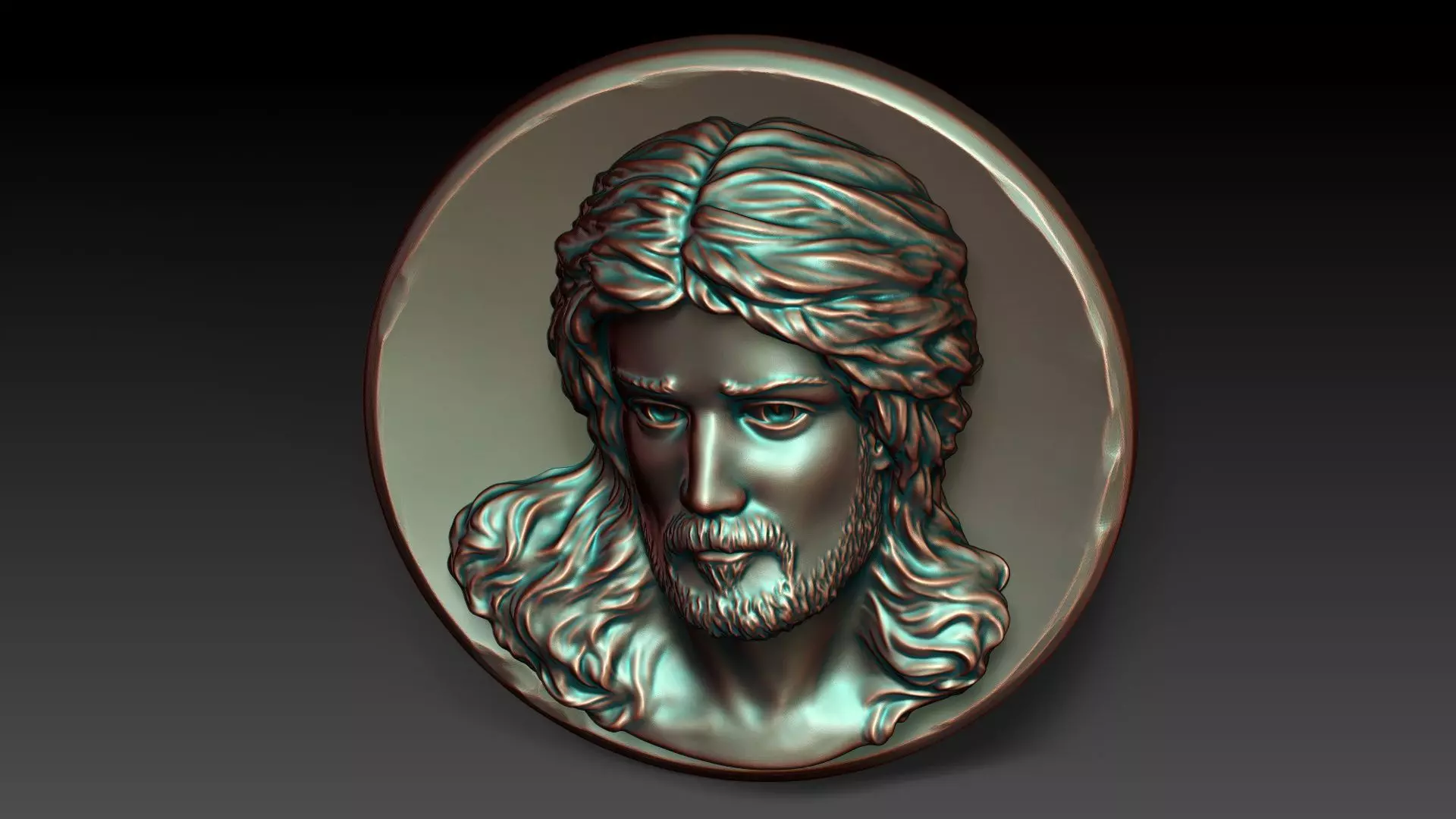 Jesus Christ 3D Wall Sculpture Religious Bas Relief Decor 3D print model_13