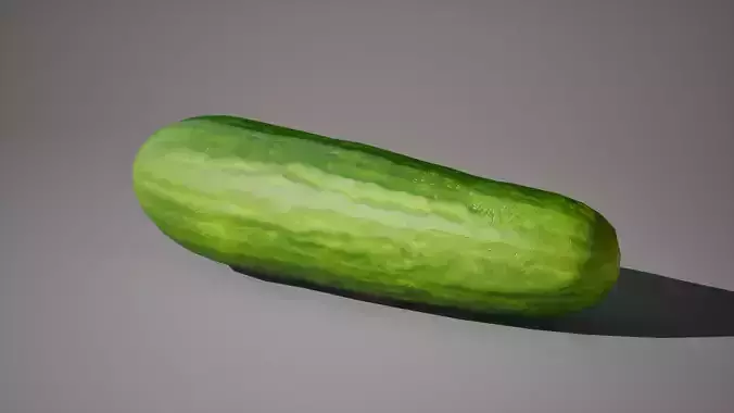 Cucumber 1K triangles 4K PBR textures