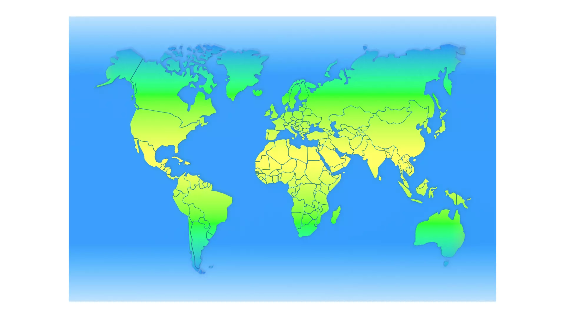 Stylized World Map Low-poly 3D model_5