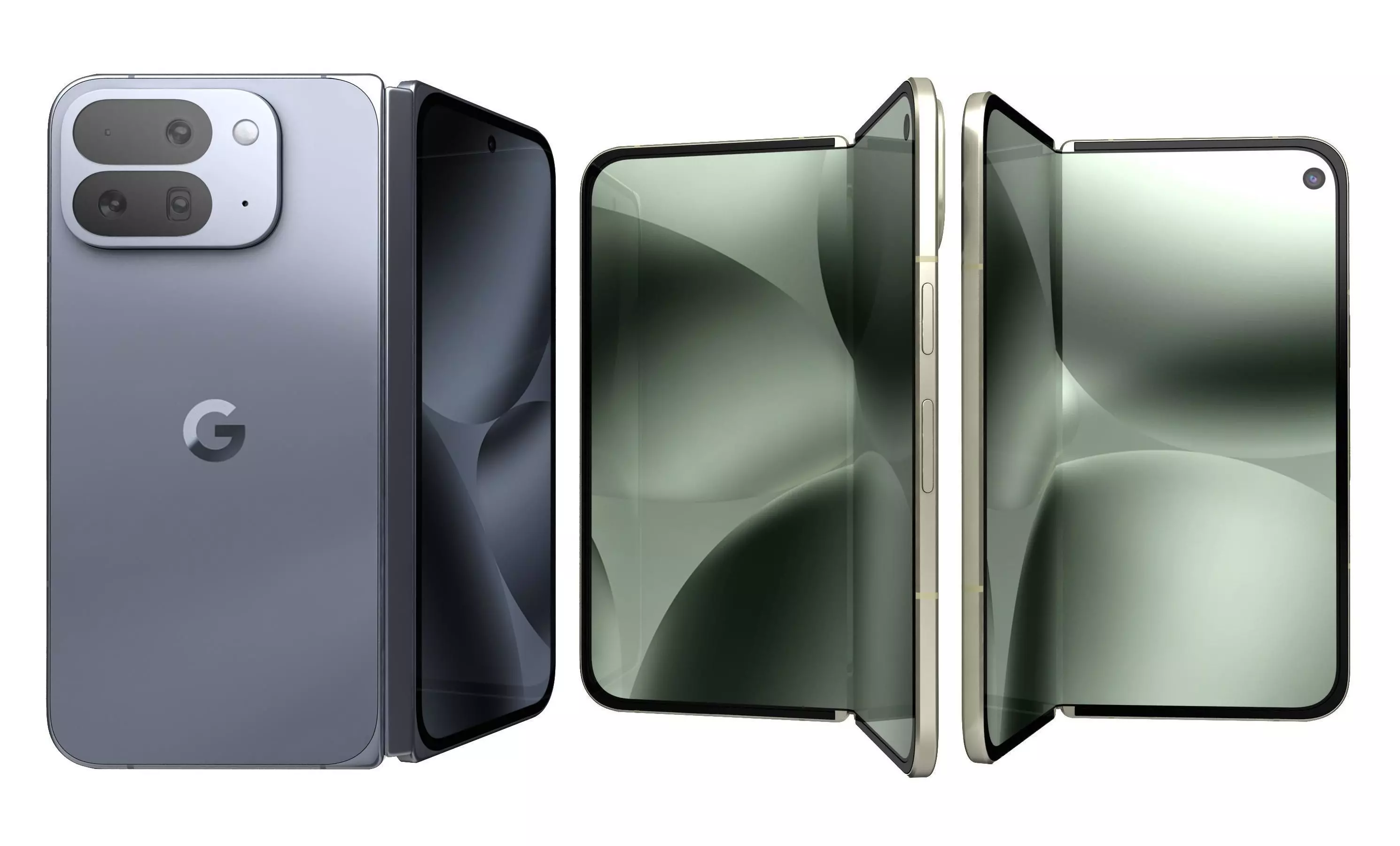 Google Pixel 10 Pro Fold Jade And Moonstone 3D model_0