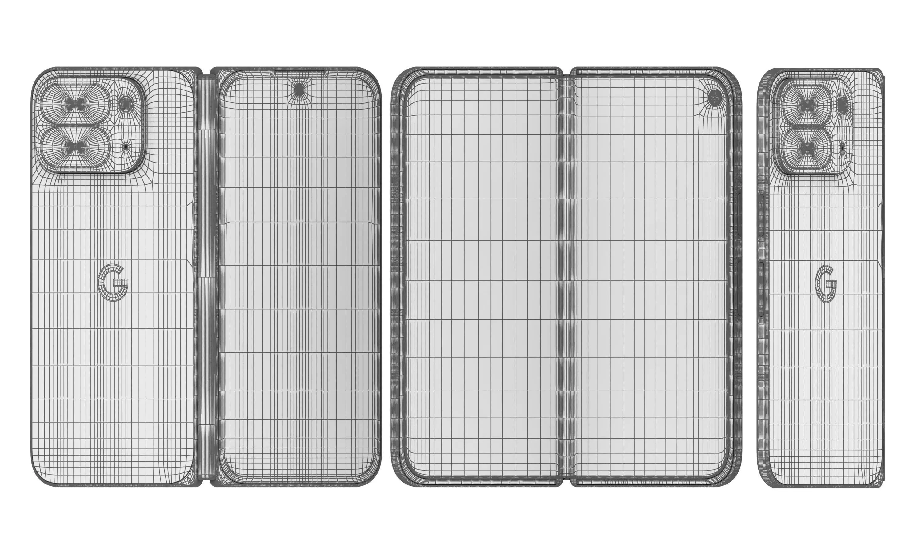 Google Pixel 10 Pro Fold Jade And Moonstone 3D model_16